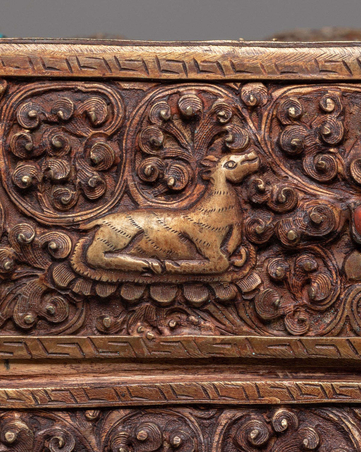 Avalokitesvara Carved Altar Box | Symbol of Wisdom