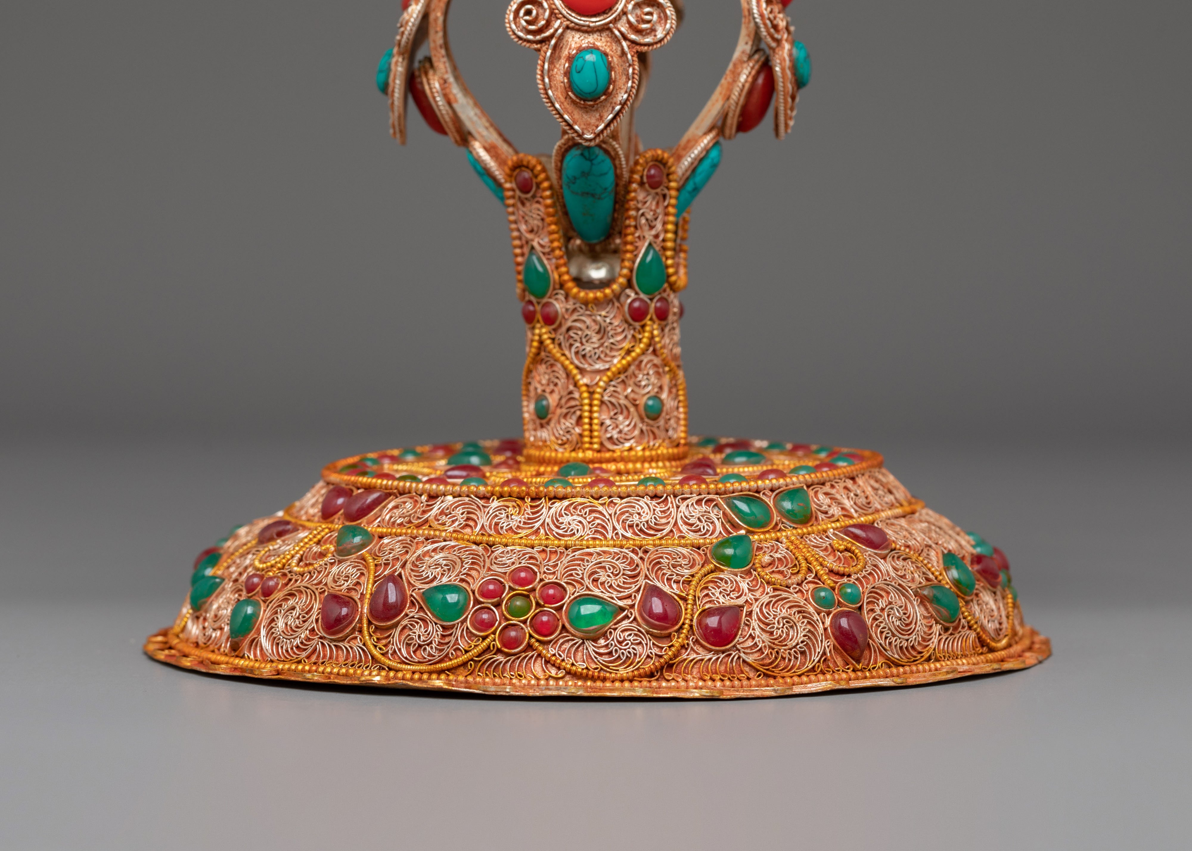 Sacred Tibetan Buddhist Vishva Vajra | Double Vajra Ritual Altar Piece