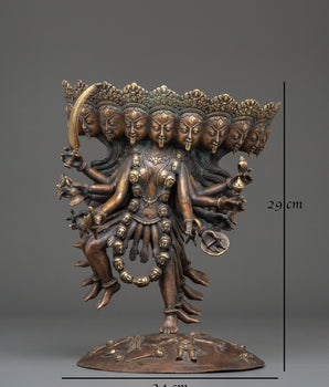 Mahakali Hindu Goddess Statue | Idol for Spiritual Power and Protection