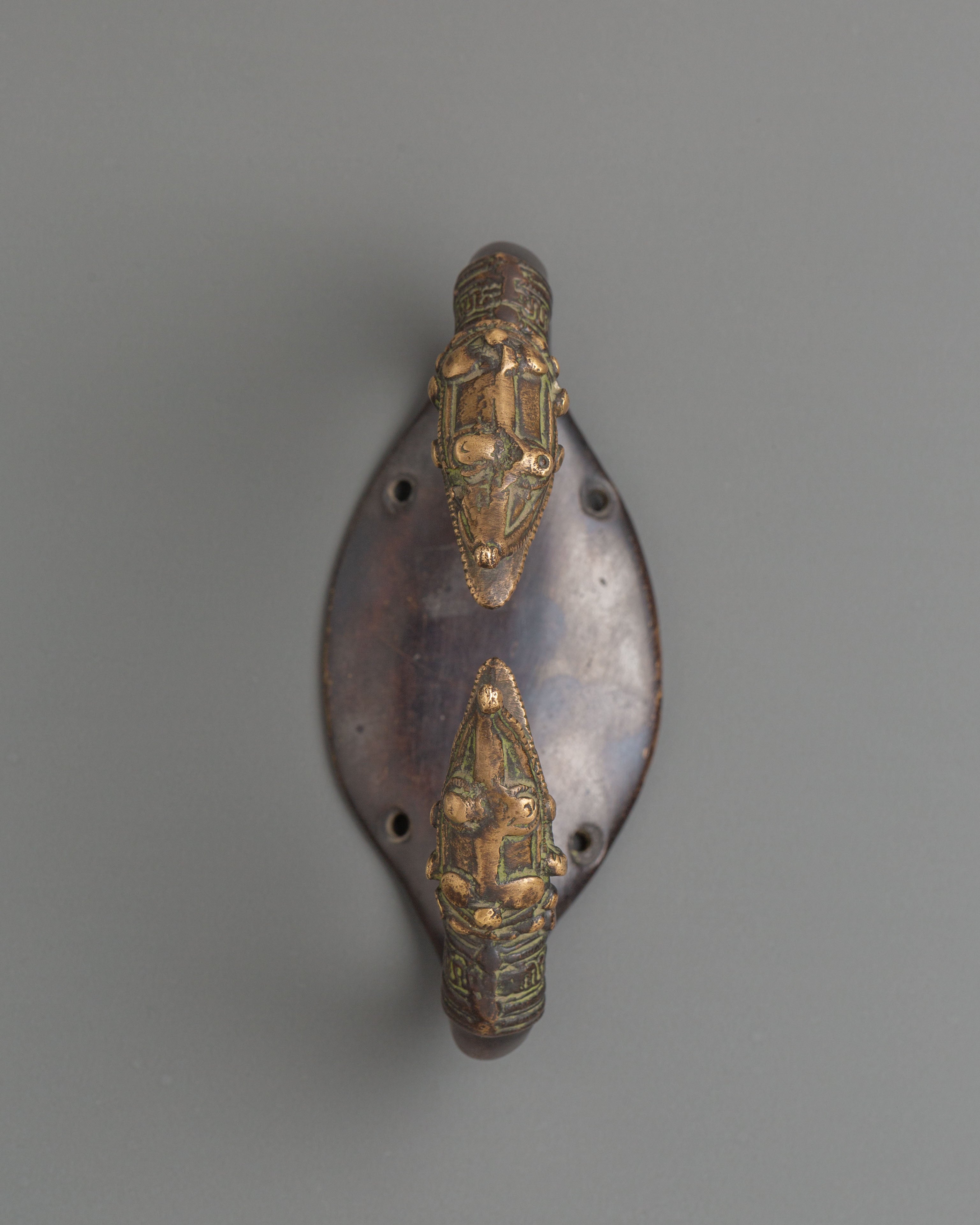 Handcrafted Makara Door Handle | Traditional Brass Dragon Cabinet Pull Hardware