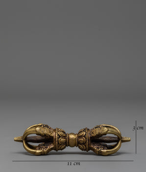 Vajra for Ritual Practice | Handcrafted Tibetan Brass Dorje