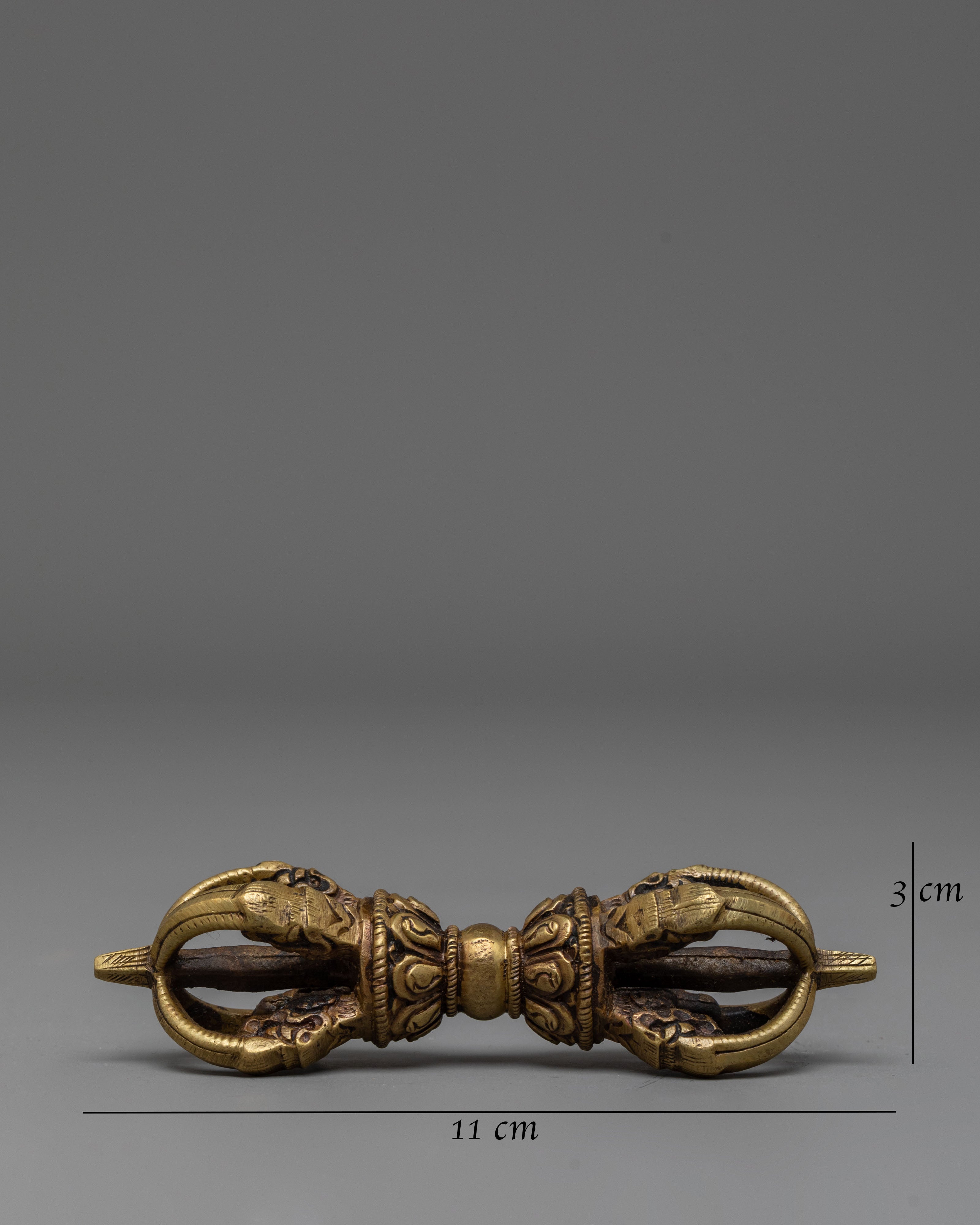 Vajra for Ritual Practice | Handcrafted Tibetan Brass Dorje