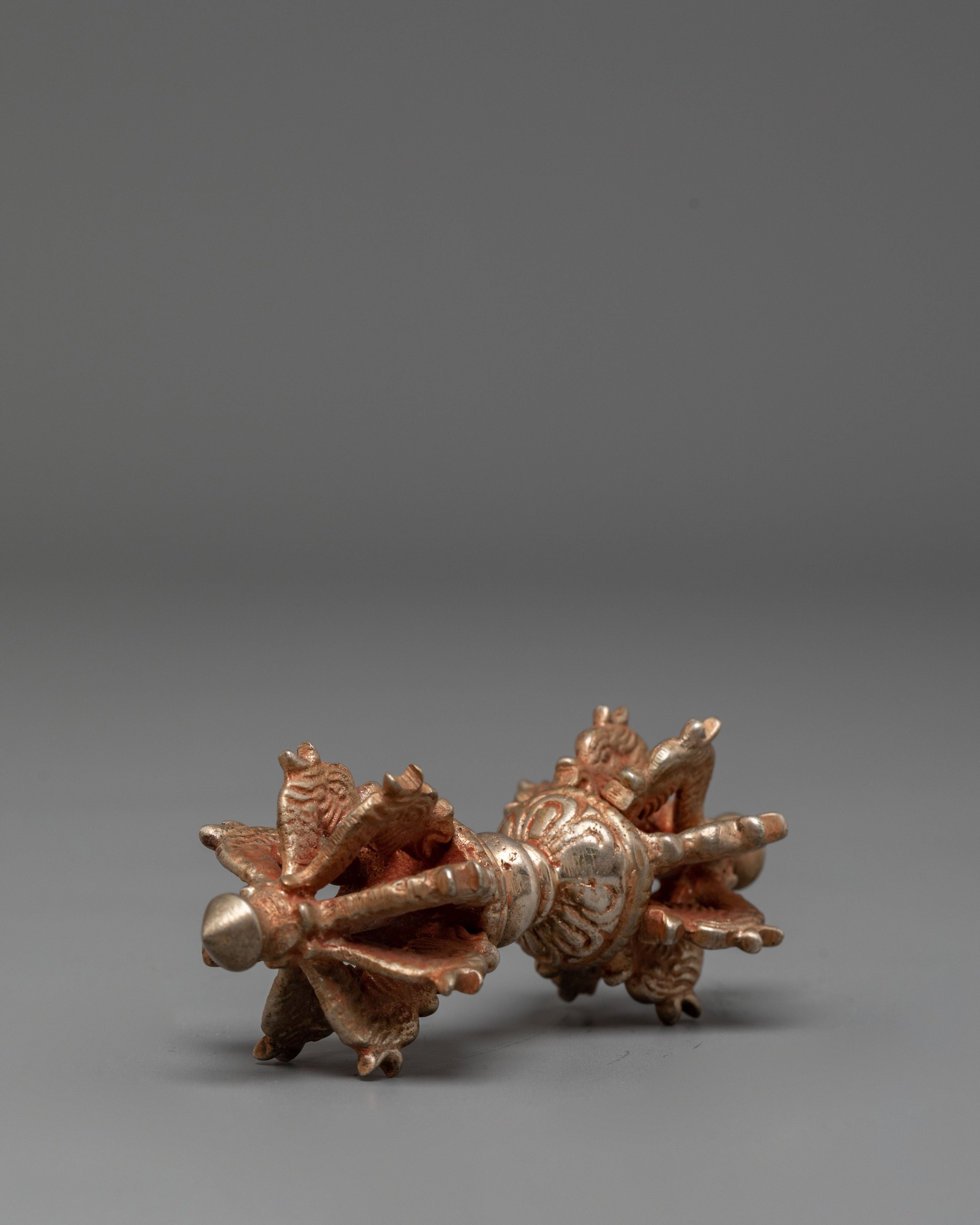 Traditional Ritual Item Vajra | Tibetan Buddhist Copper Dorje Thunderbolt Tool