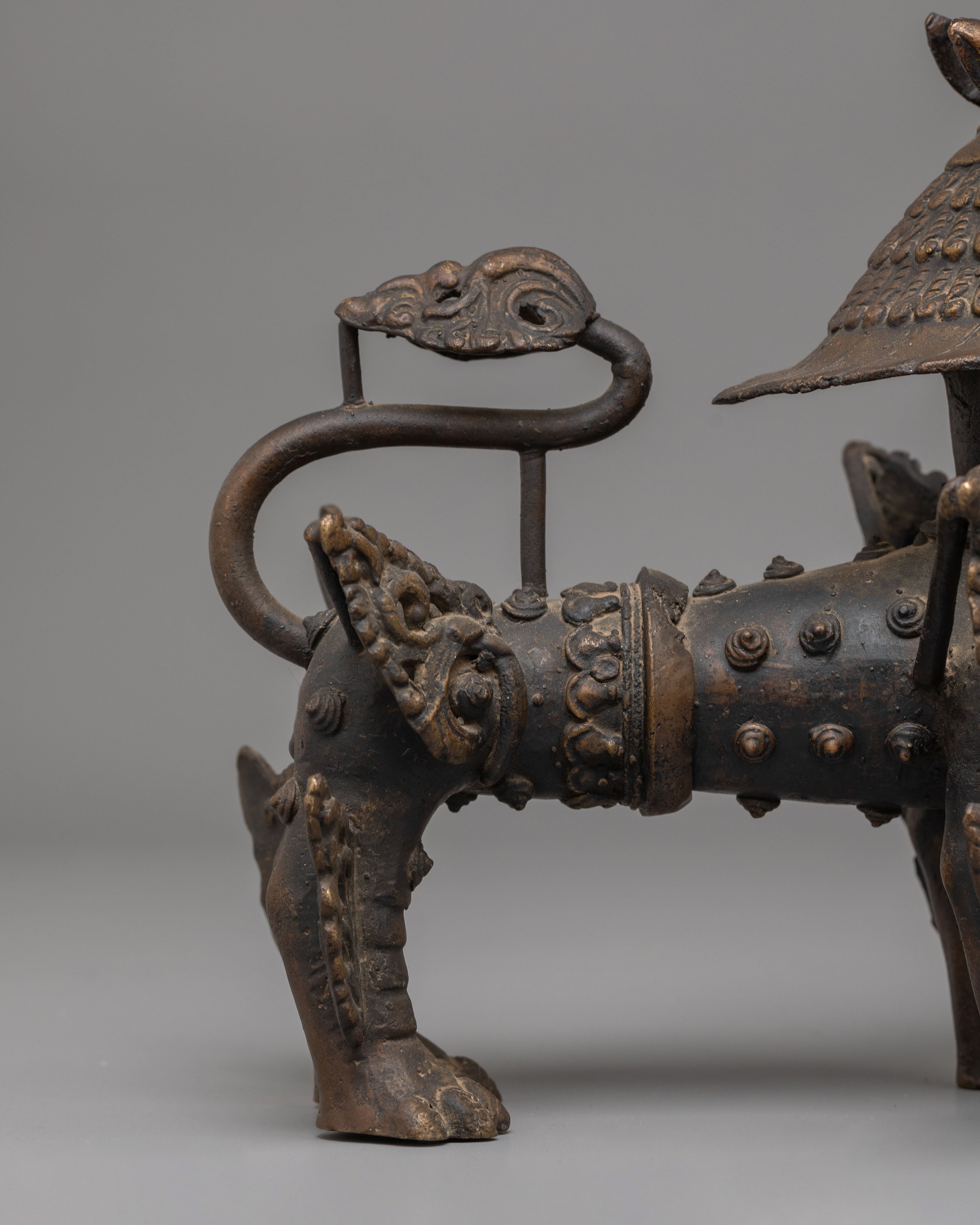 Traditional Tibetan Lion Set | Guardian Lions for Spiritual Decor