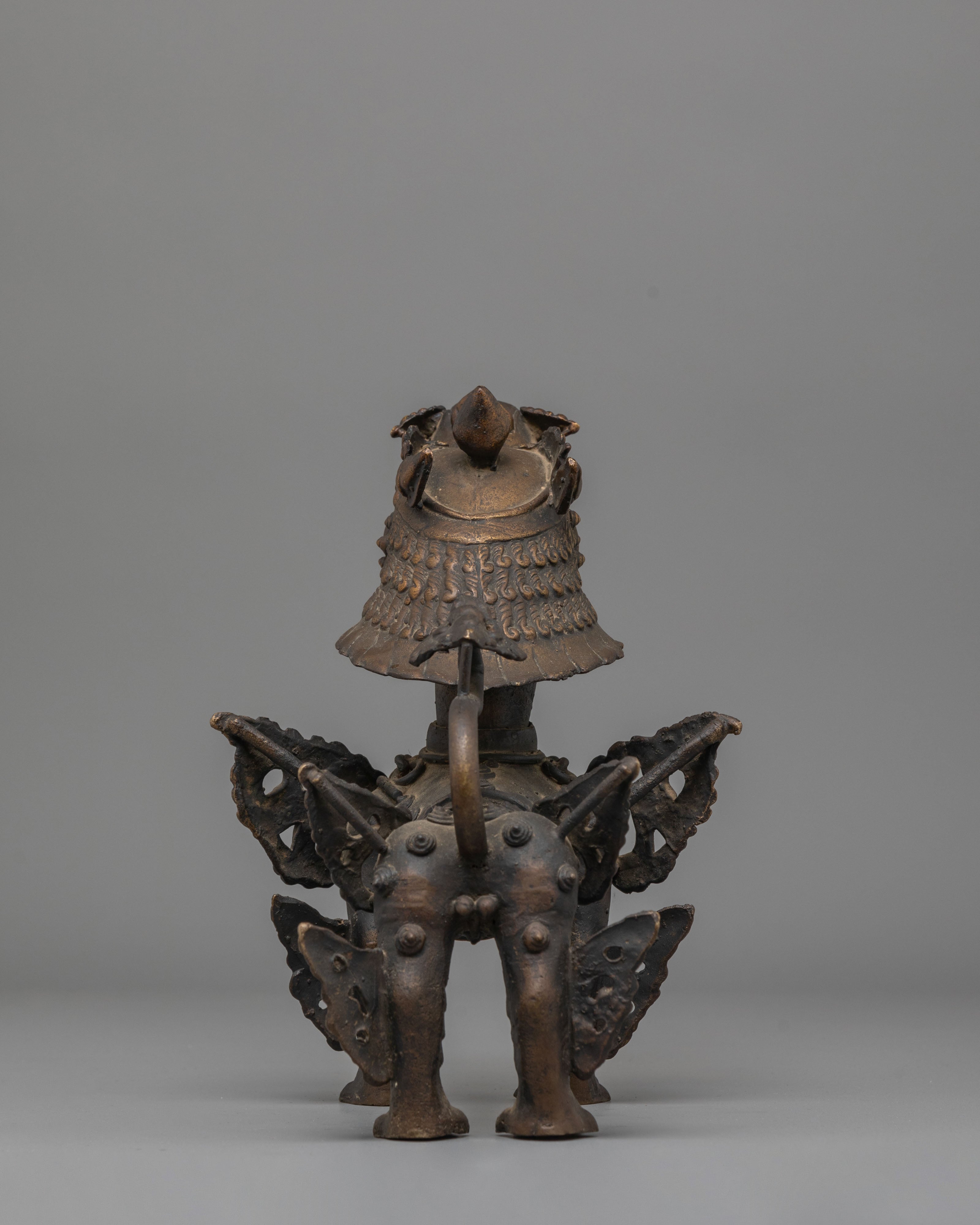 Traditional Tibetan Lion Set | Guardian Lions for Spiritual Decor