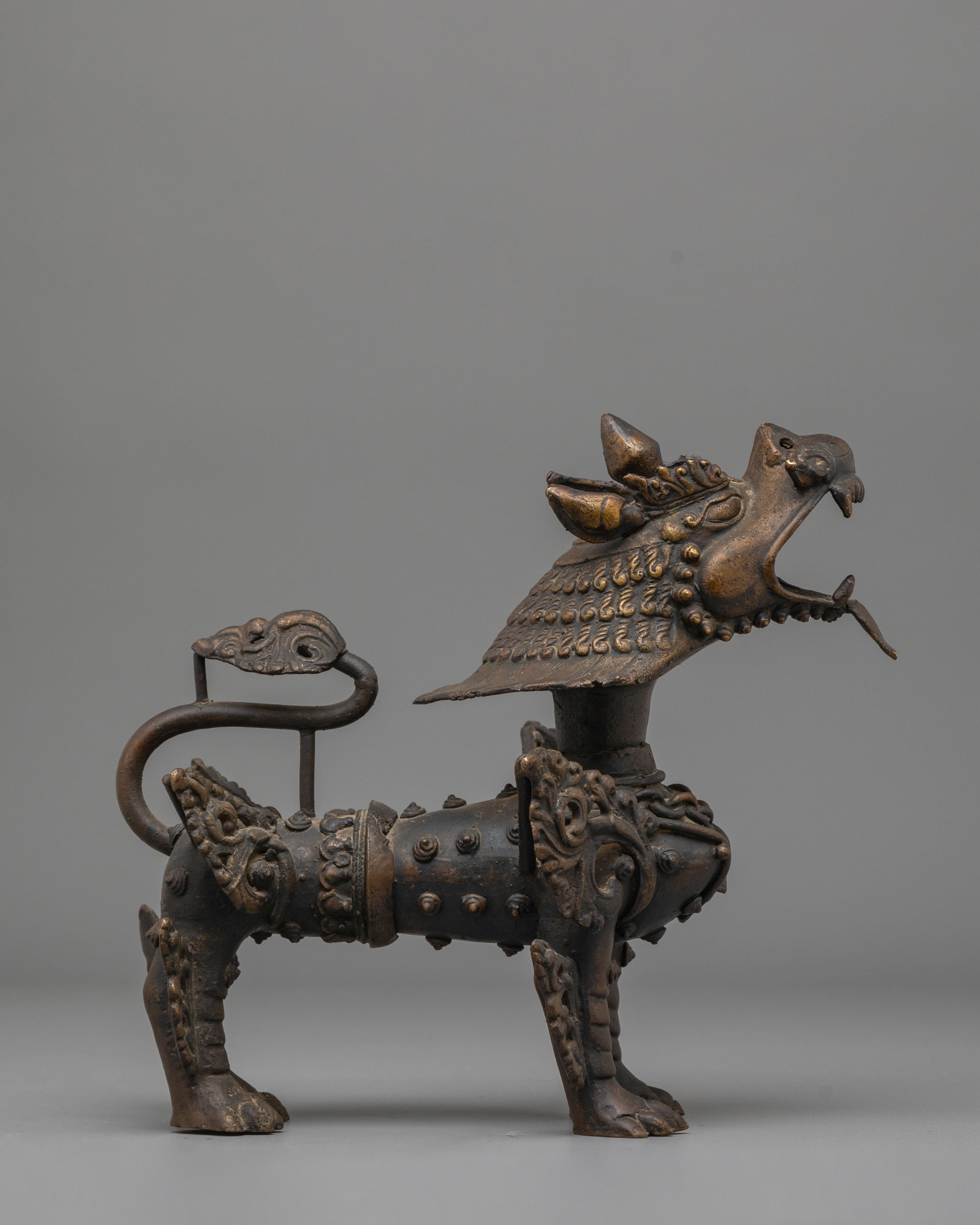 Traditional Tibetan Lion Set | Guardian Lions for Spiritual Decor