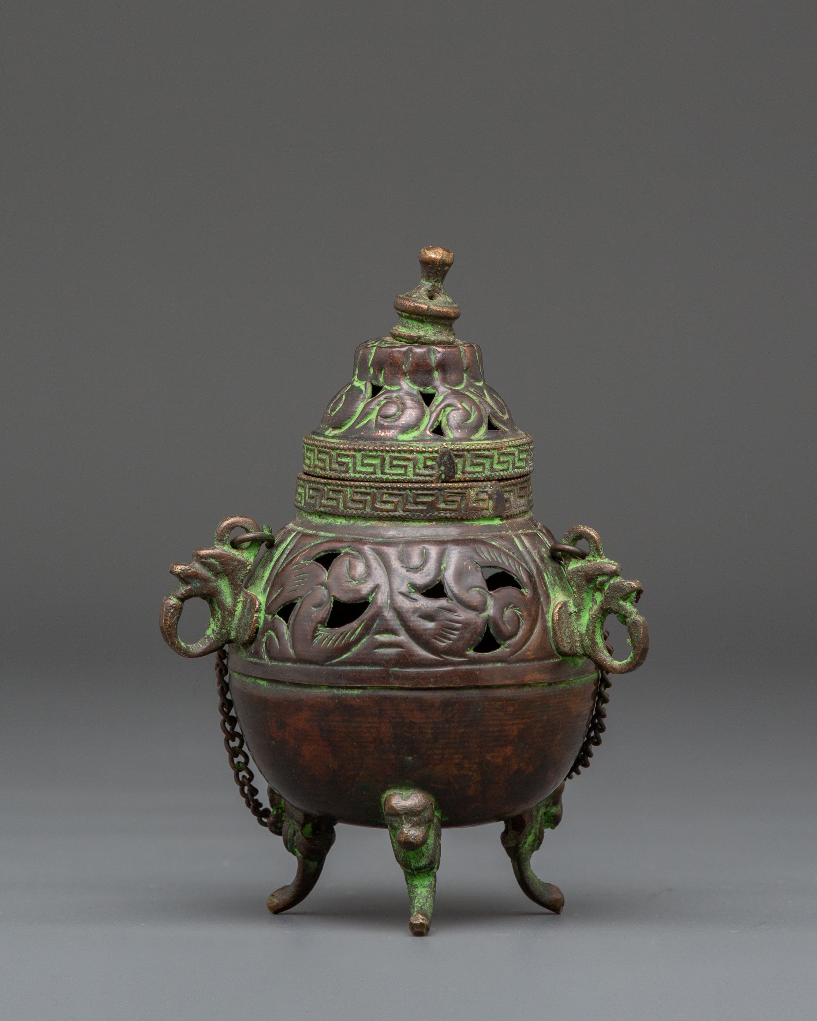 Copper Ritual Incense Burner | Traditional Copper Spiritual Tool