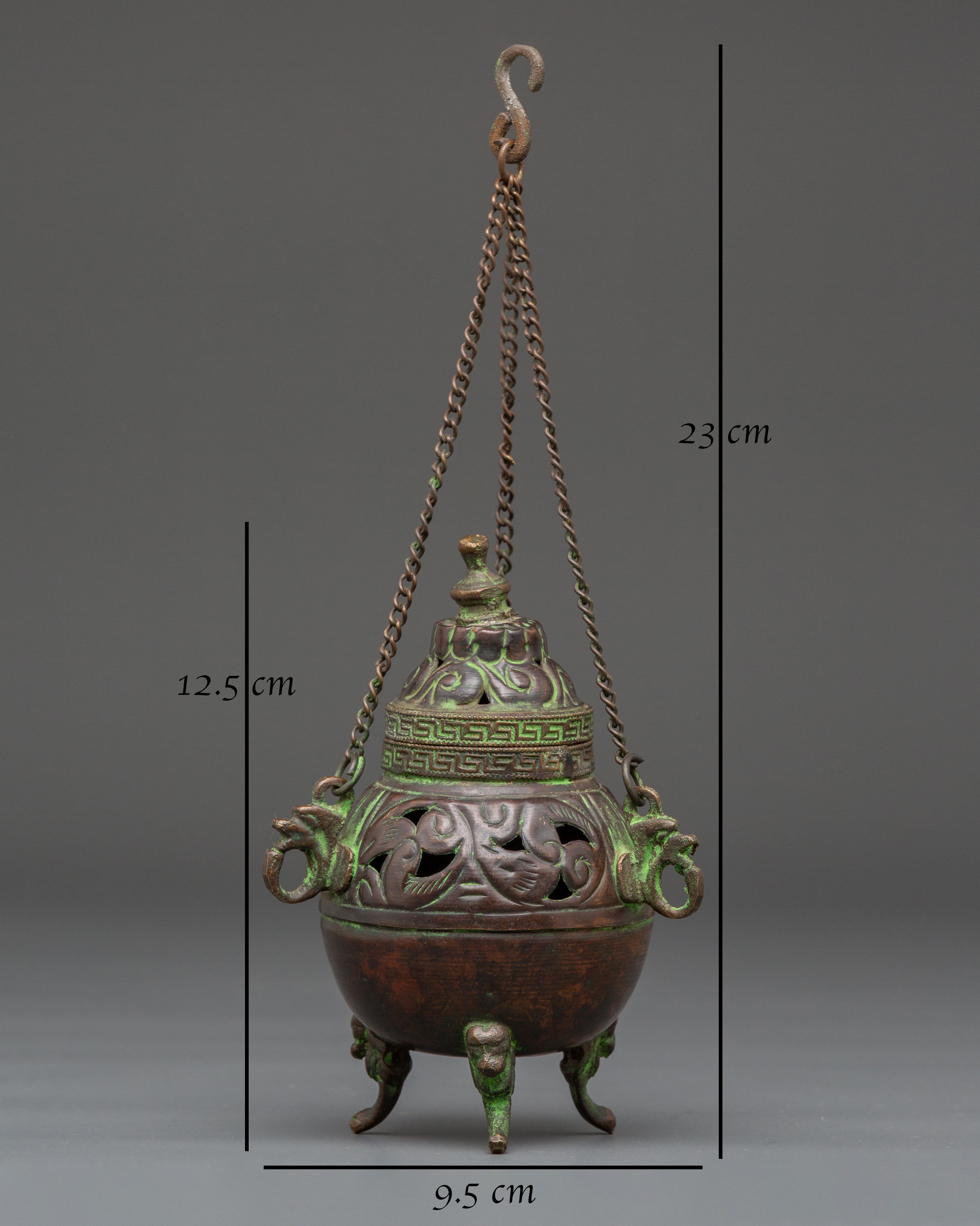 Copper Ritual Incense Burner | Traditional Copper Spiritual Tool