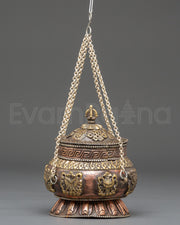 Sacred Incense Burner For Buddhist Rituals 