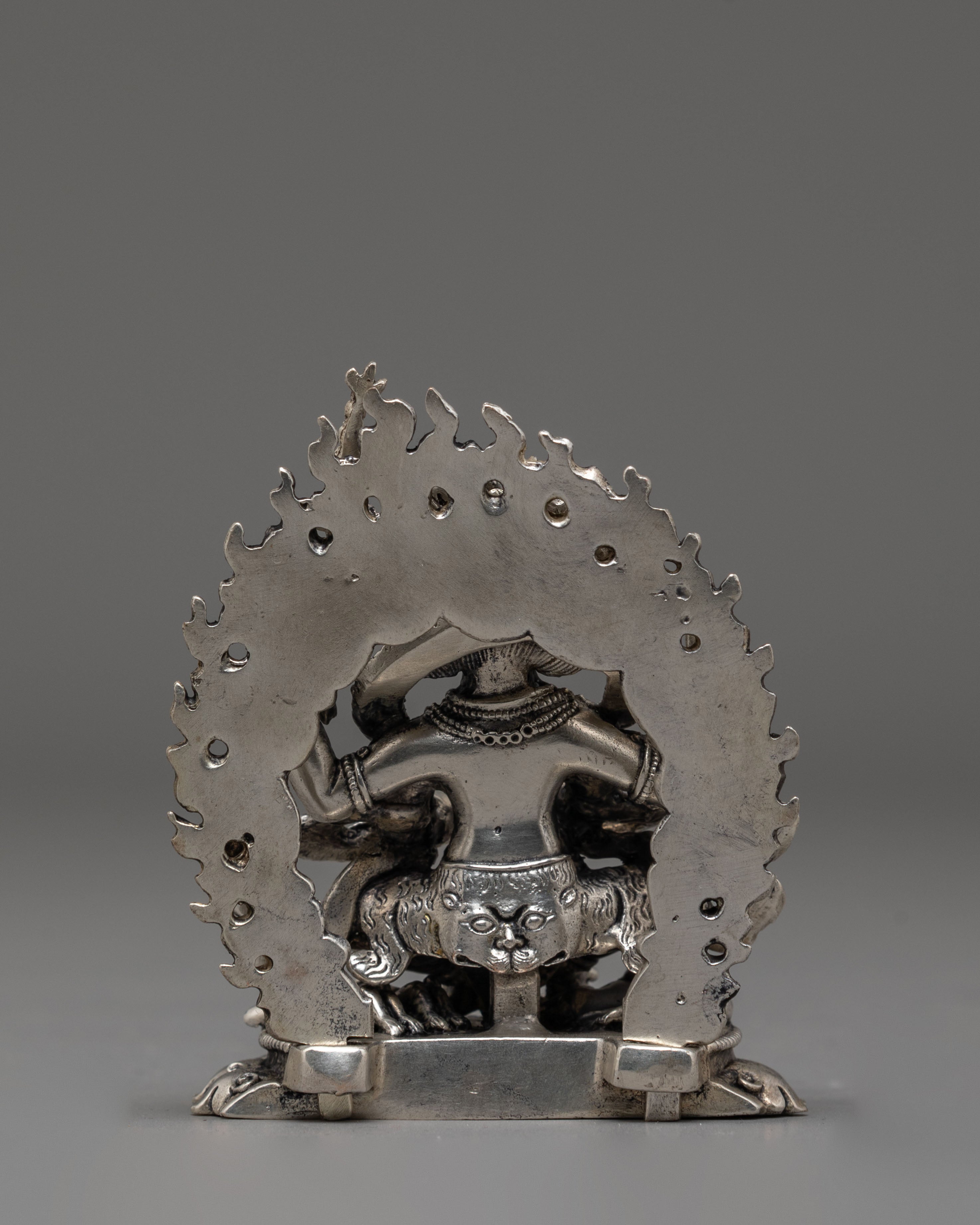 Tibetan Statue of 4 Armed Mahakala | Spiritual Protection Idol