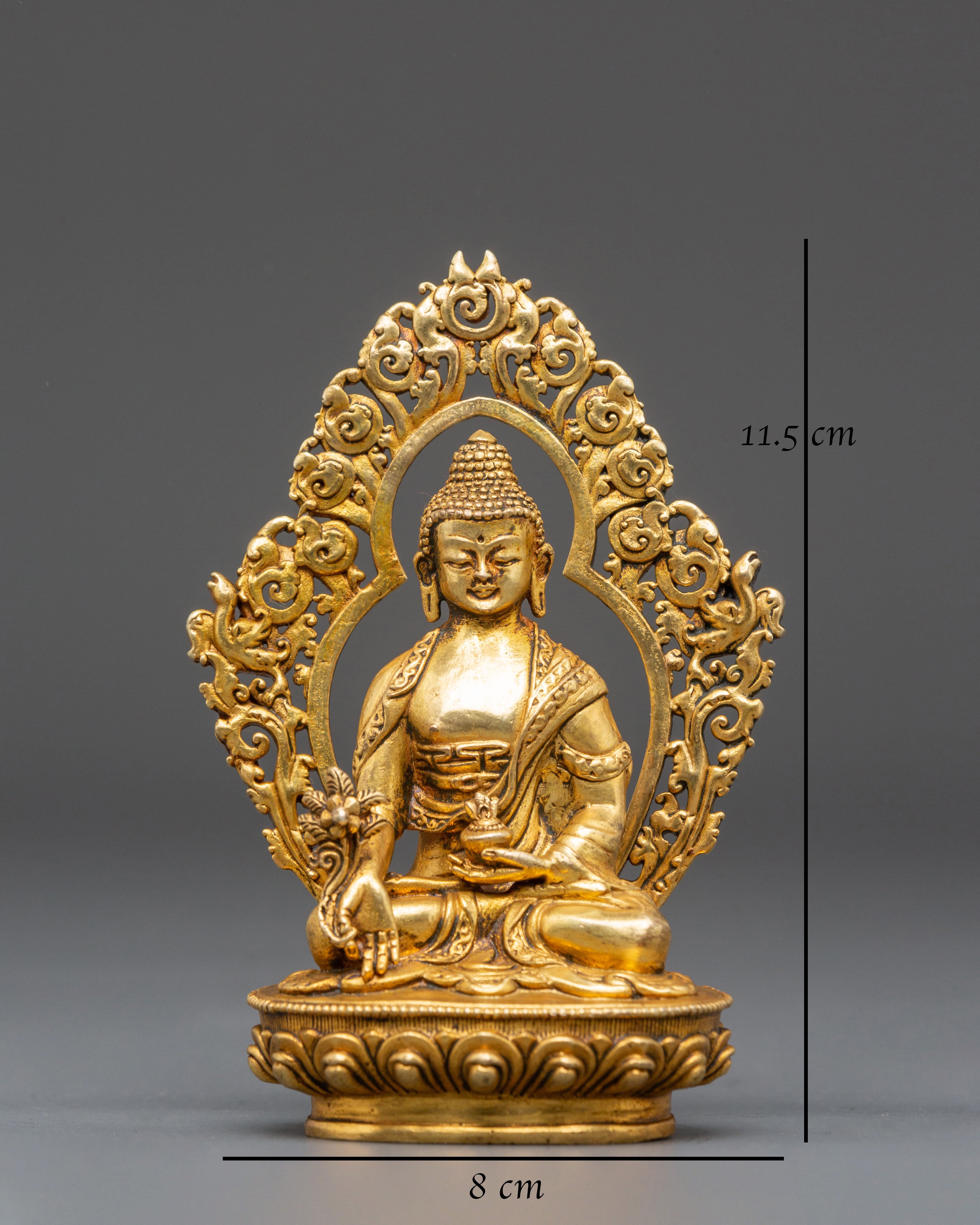 Supreme Healing Buddha Statue | Spiritual Golden Buddha for Peace, Wellness & Meditation