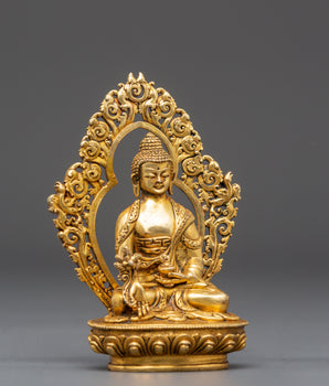 Supreme Healing Buddha Statue | Spiritual Golden Buddha for Peace, Wellness & Meditation