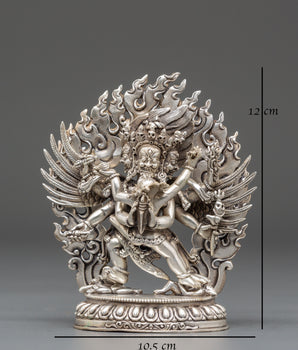Tibetan Vajrakilaya Deity Statue | Buddhist Tantric Protector Sculpture