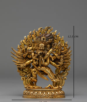Handmade Dorje Phurba Buddhist Statue | Vajrakilaya Deity Sculpture