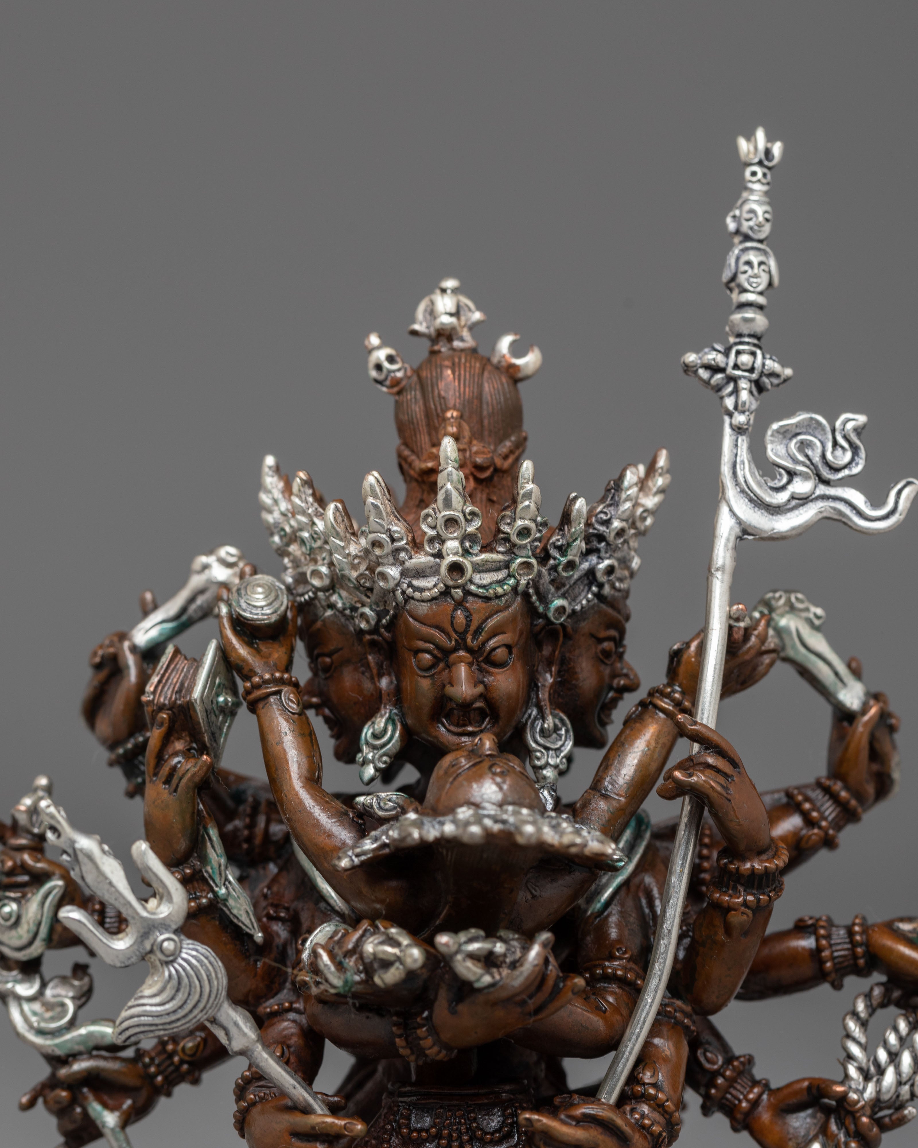 Buddhist Deity Chakrasambhara | Tibetan Sculpture for Meditation