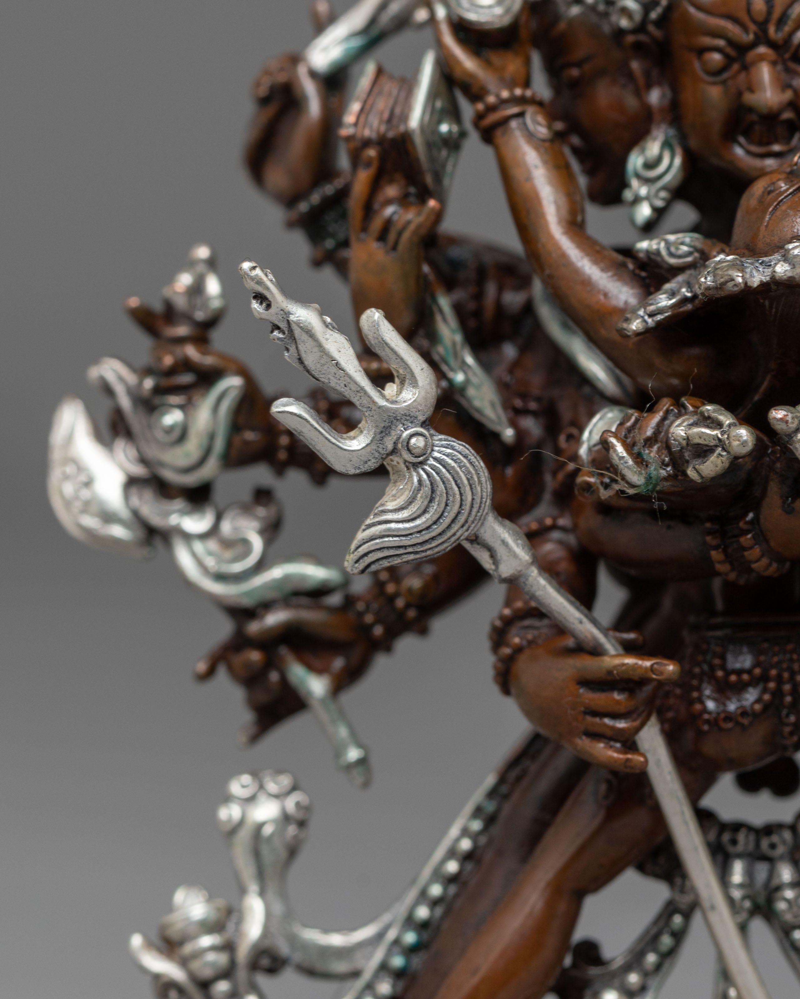 Buddhist Deity Chakrasambhara | Tibetan Sculpture for Meditation