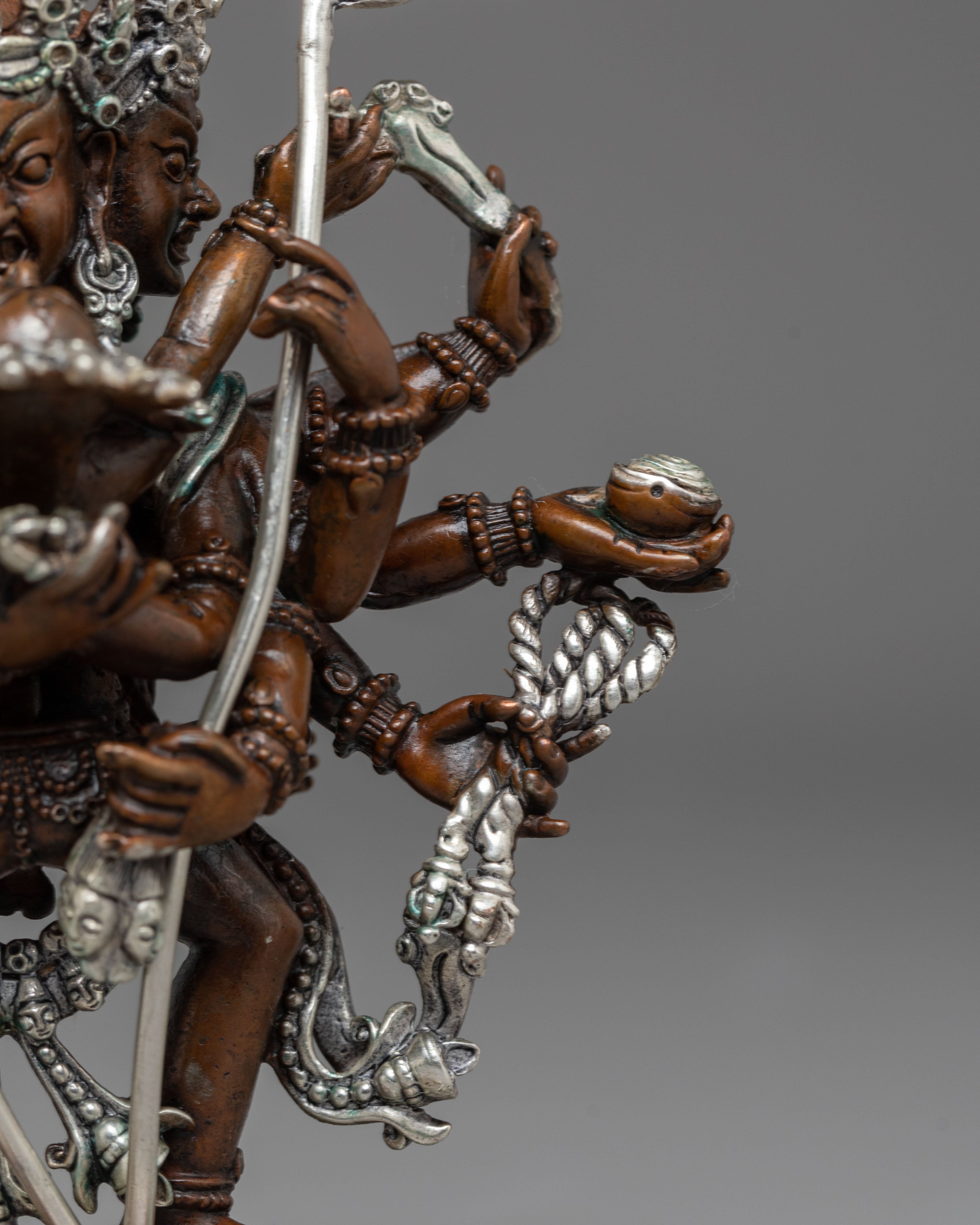 Buddhist Deity Chakrasambhara | Tibetan Sculpture for Meditation