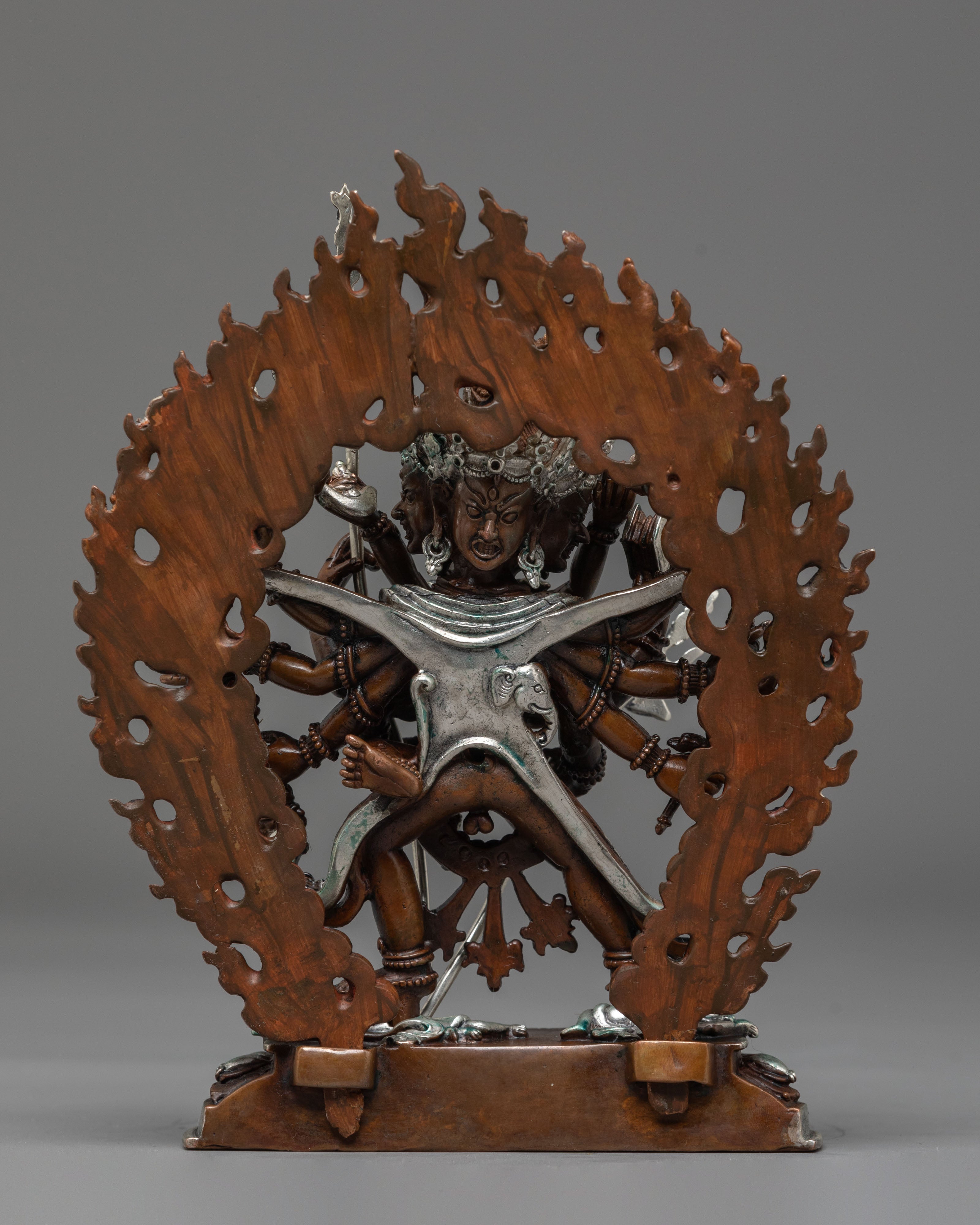 Buddhist Deity Chakrasambhara | Tibetan Sculpture for Meditation