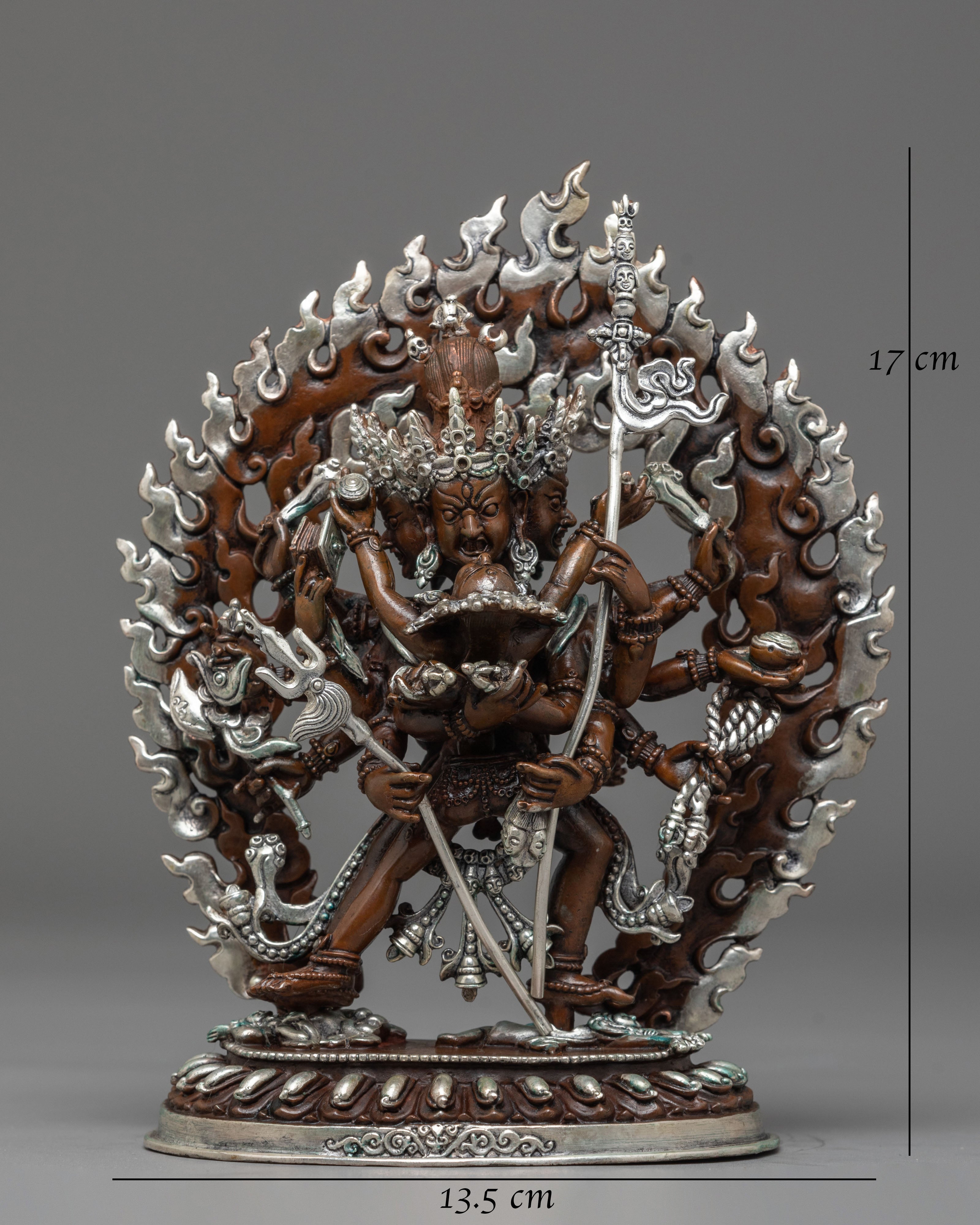 Buddhist Deity Chakrasambhara | Tibetan Sculpture for Meditation