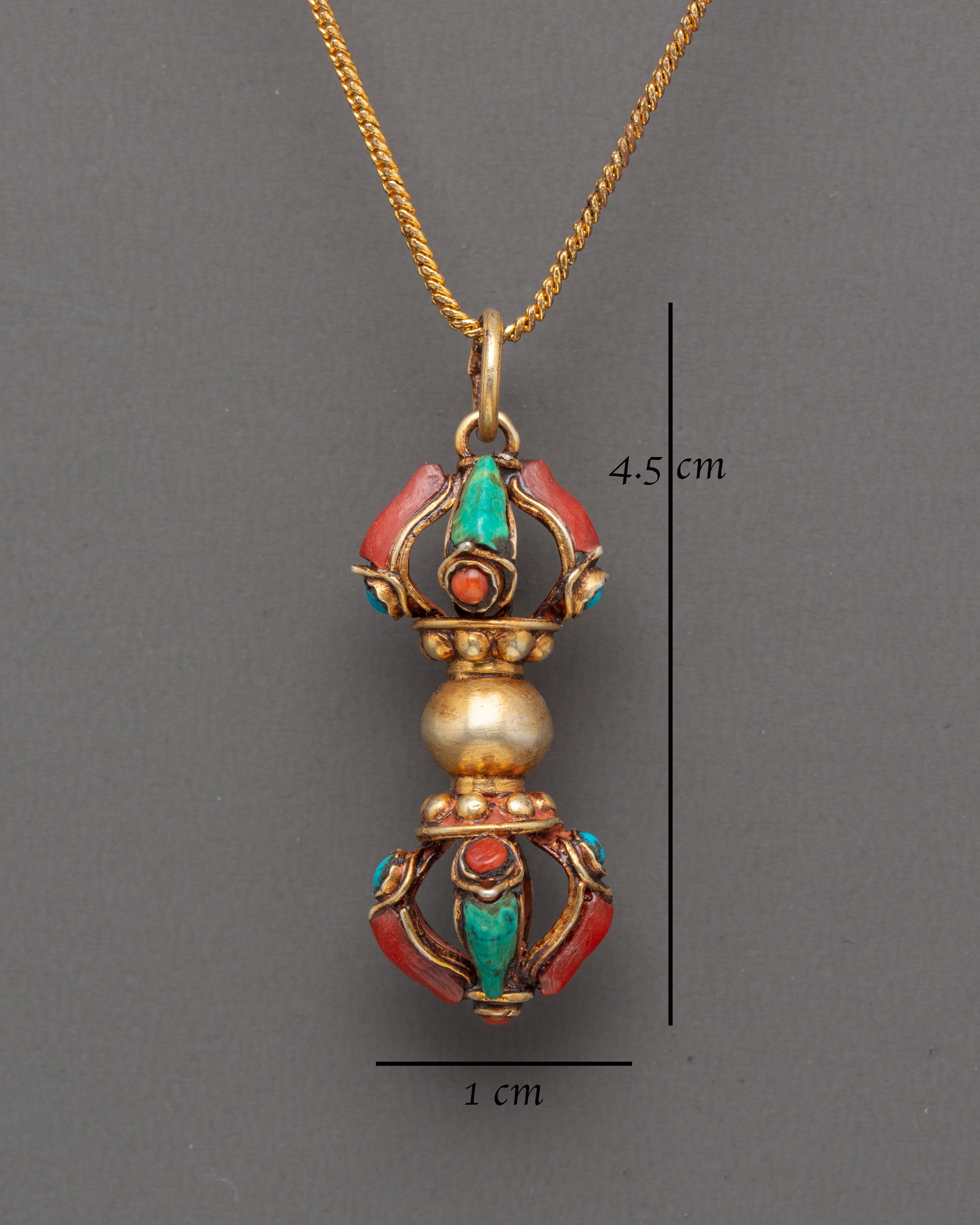 Gold Plated Vajra Dorje Locket | A Sacred Symbol of Power and Protection