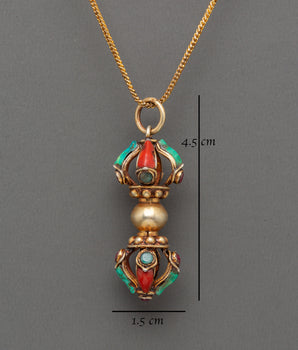 Handmade Vajra Pendant | Tibetan Buddhist Jewelry for Spiritual Protection