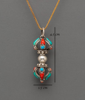 Vajra Design Locket for Accessory | Tibetan Spiritual Pendant