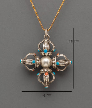 Handmade Vishwa Vajra Locket | Tibetan Buddhist Jewelry for Protection