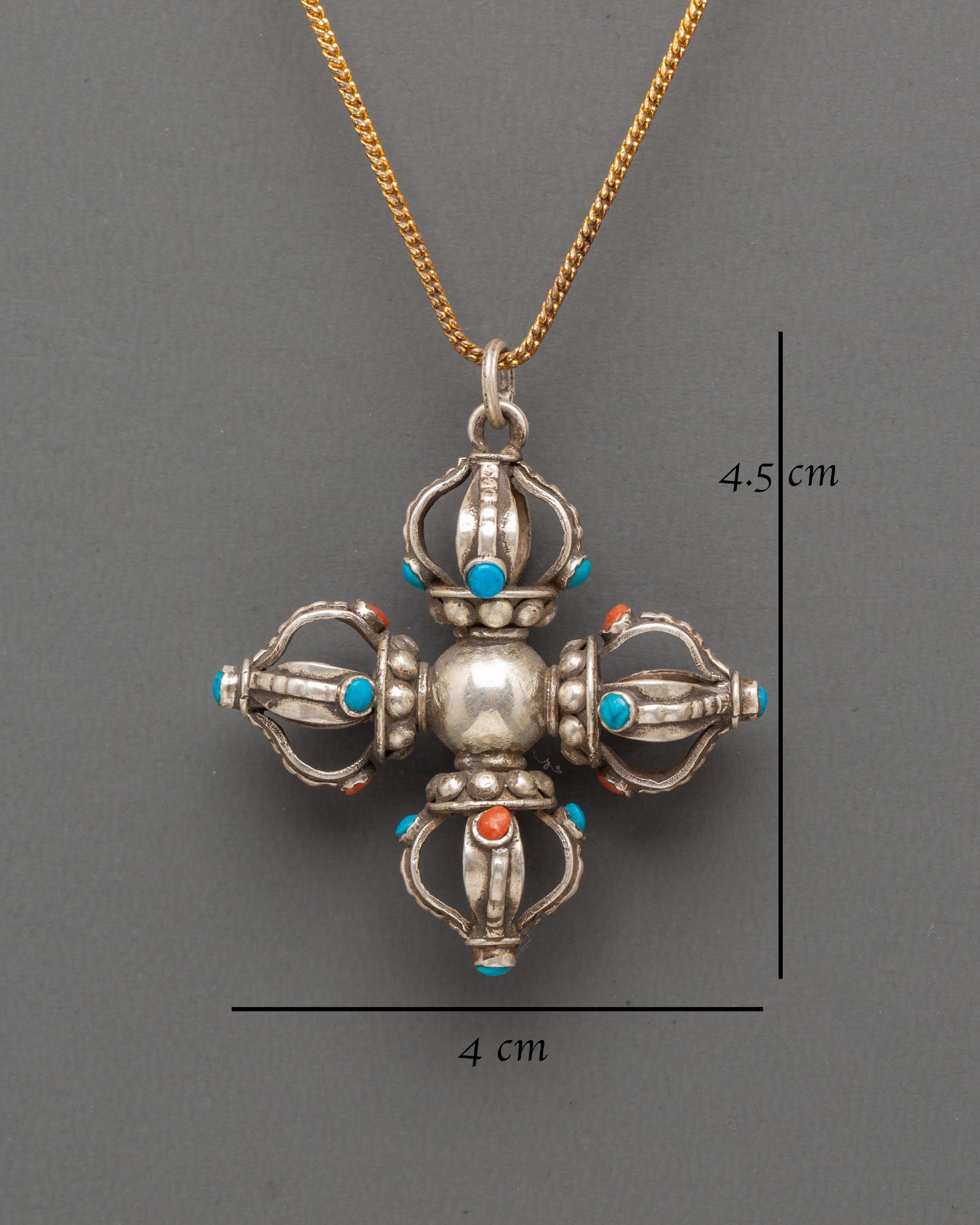 Handmade Vishwa Vajra Locket | Tibetan Buddhist Jewelry for Protection