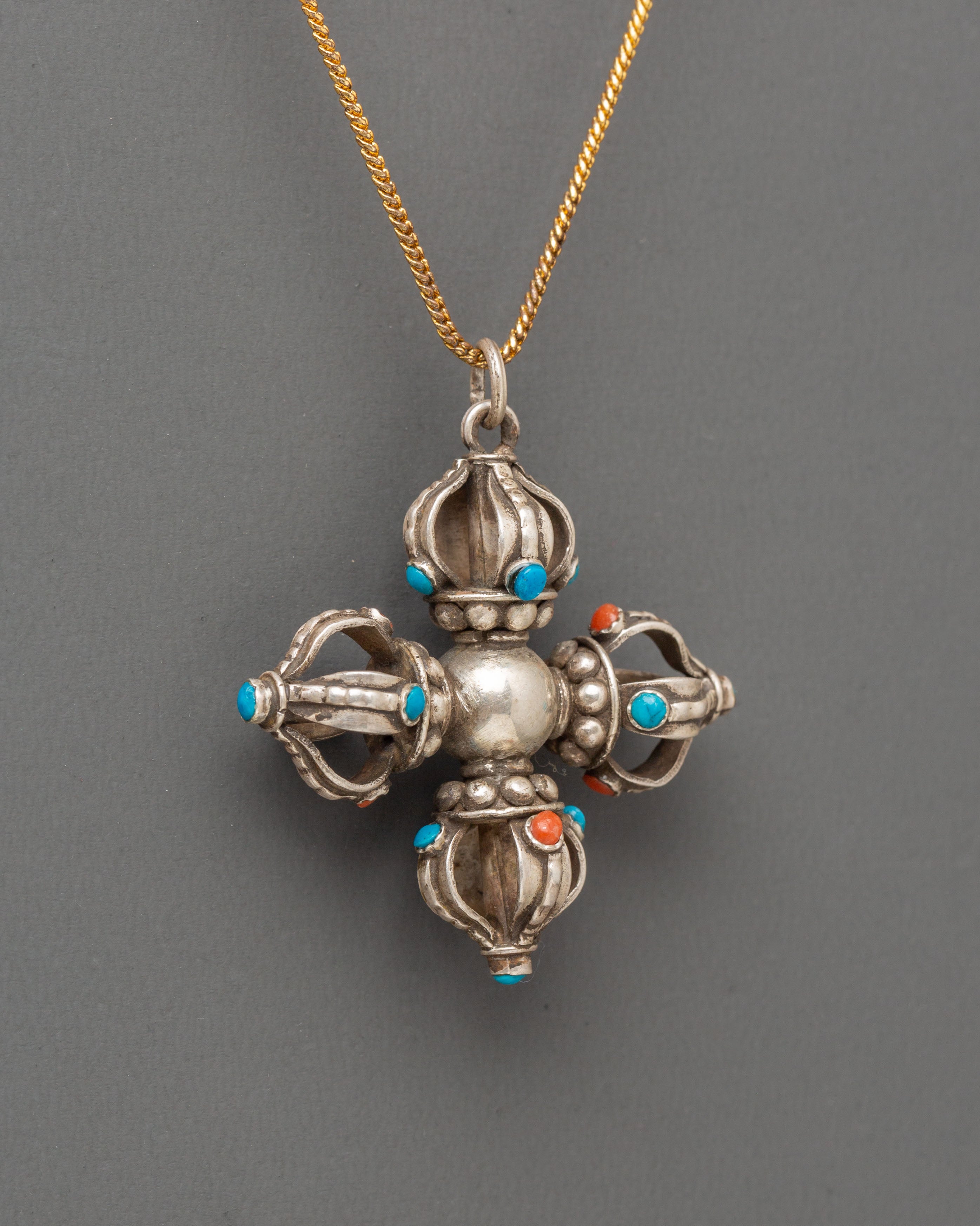 Handmade Vishwa Vajra Locket | Tibetan Buddhist Jewelry for Protection
