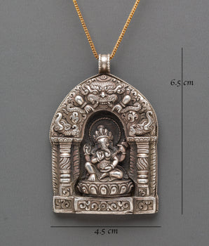 Silver Ganesha Locket | Symbol of Wisdom