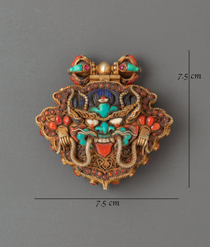 Handmade Chhepu Ghau Box Pendant | Tibetan Buddhist Amulet for Protection