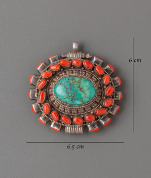 Tibetan Prayer Amulet Ghau Locket | Himalayan Buddhist Jewelry for Protection