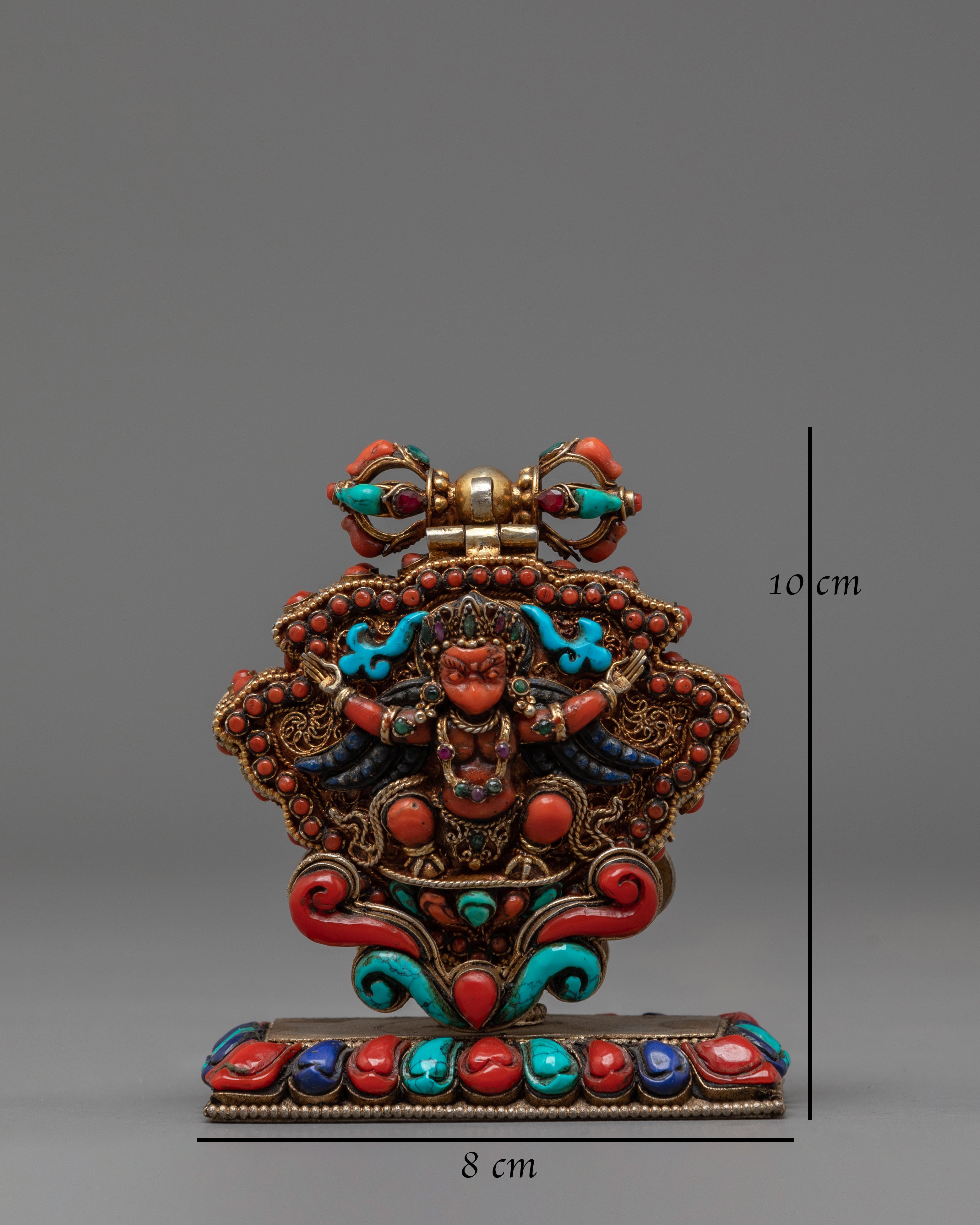 Divine Bird Garuda Ghau Box | Tibetan Buddhist Protective Amulet