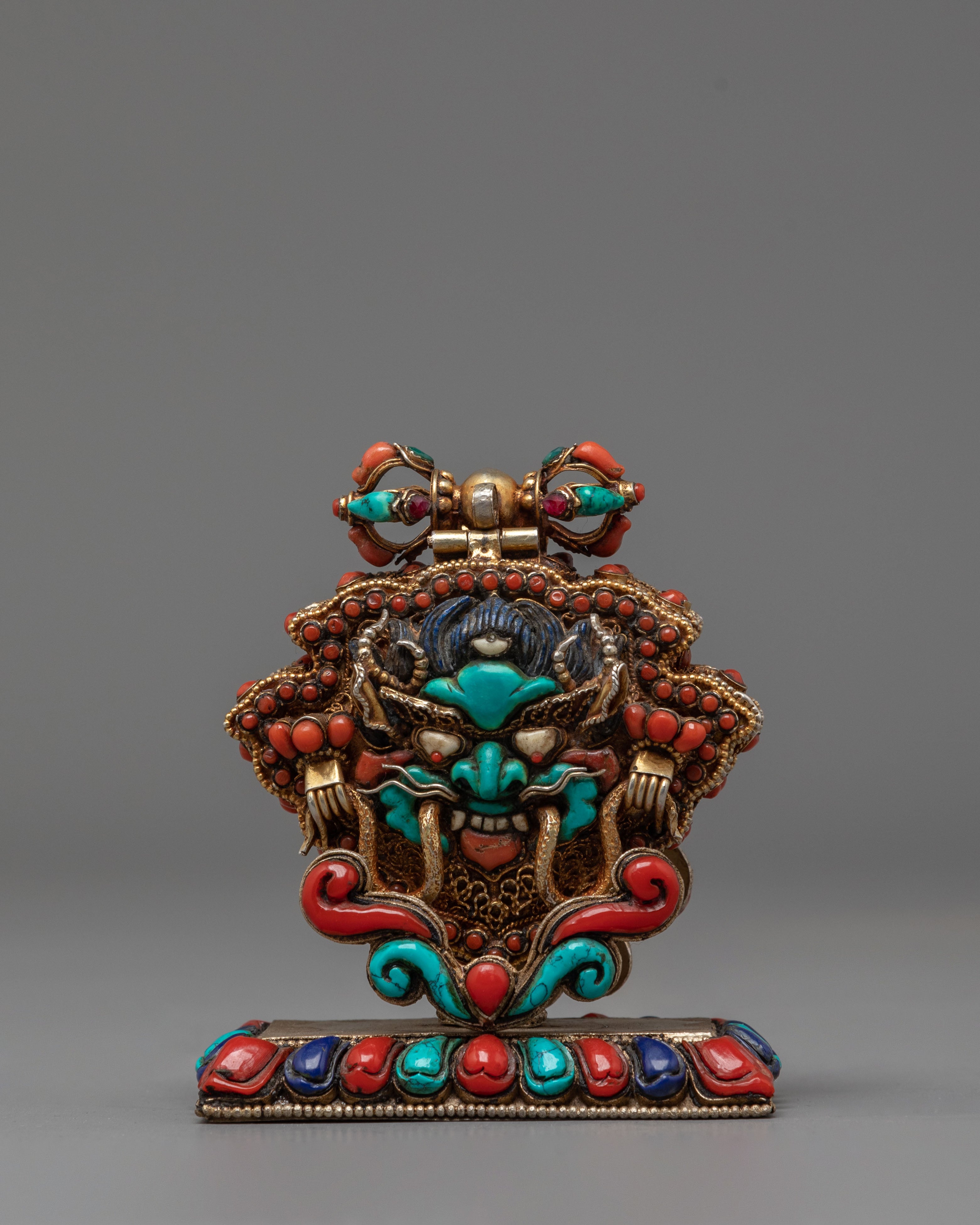 Divine Bird Garuda Ghau Box | Tibetan Buddhist Protective Amulet
