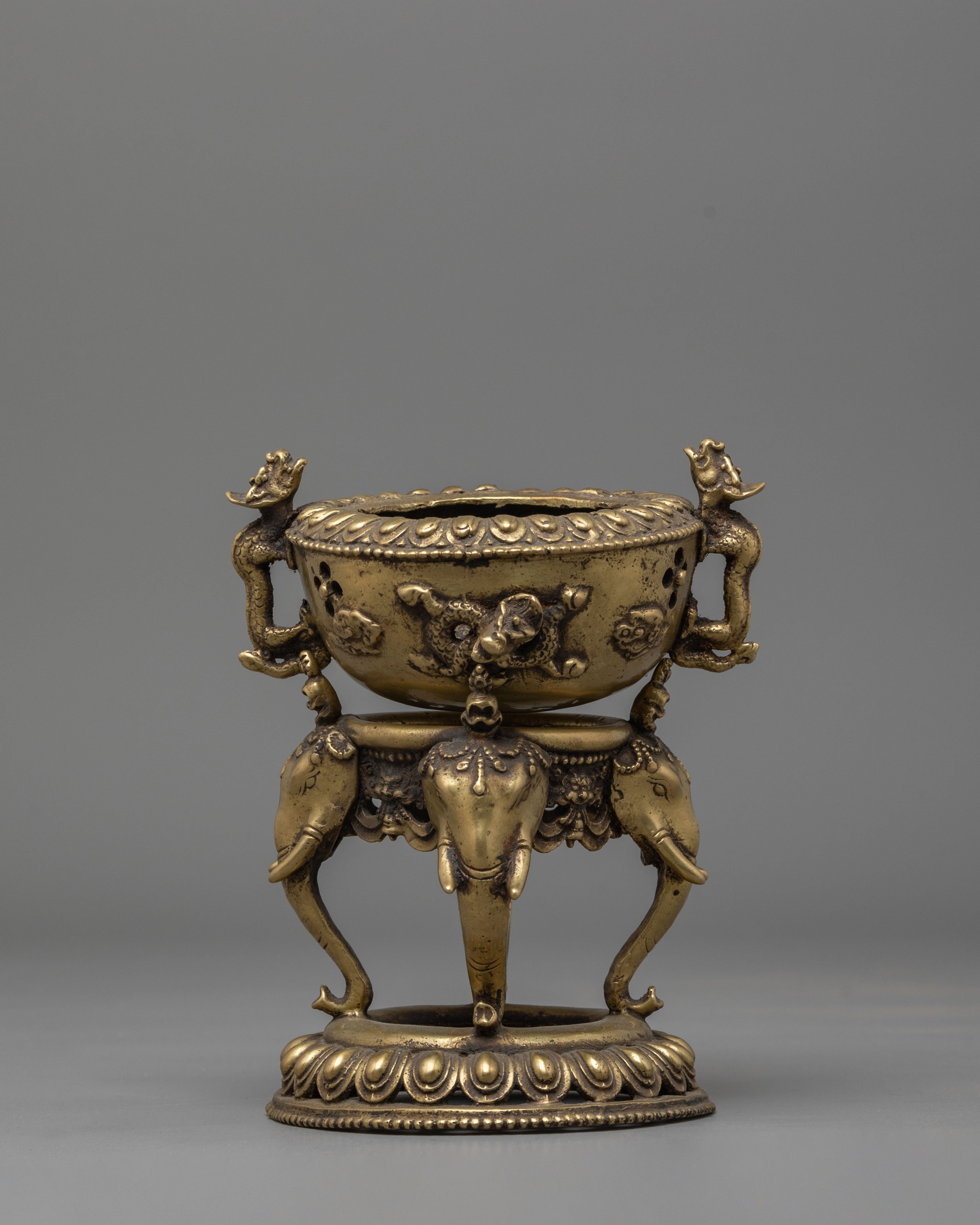 Incense Burner with Stand | Buddhist Altar Censer