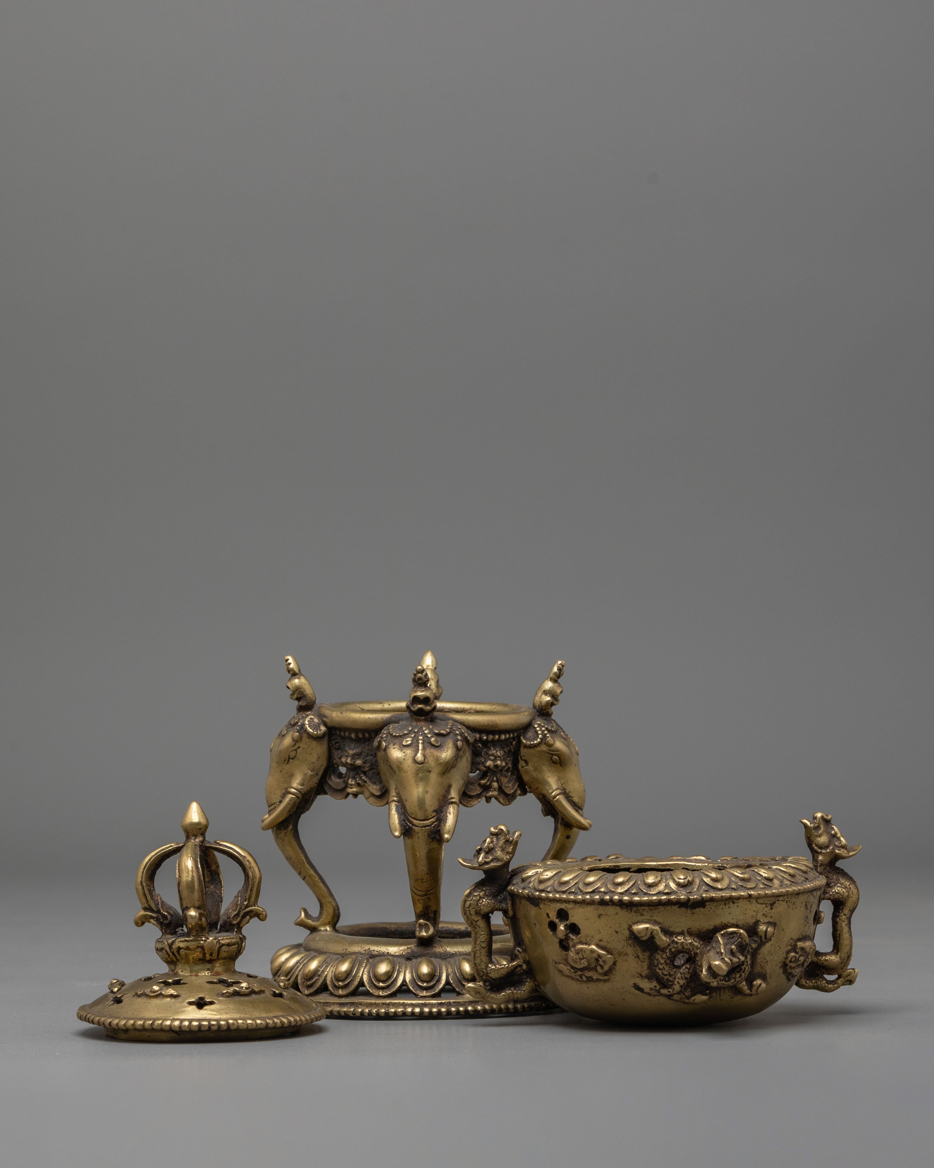 Incense Burner with Stand | Buddhist Altar Censer