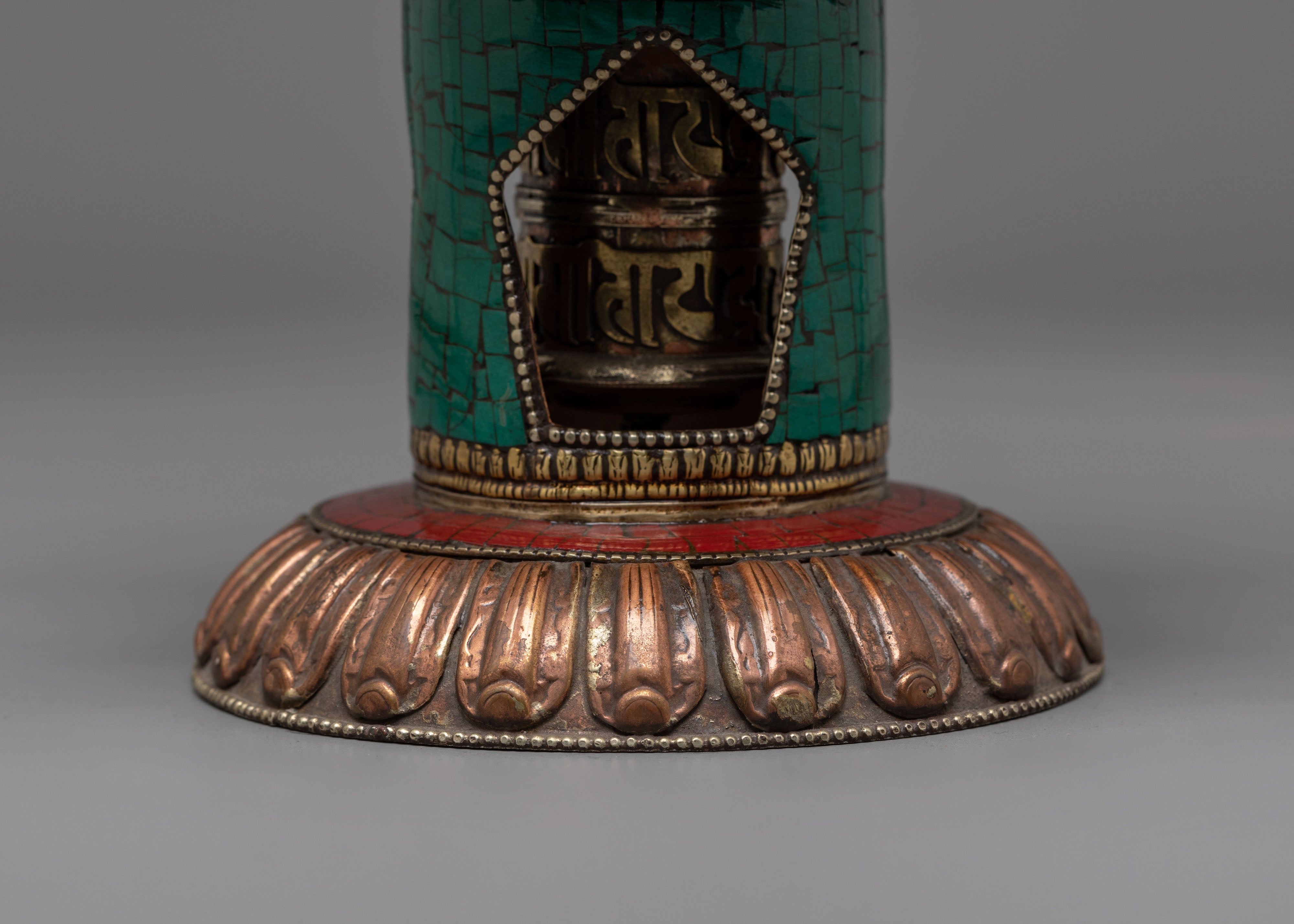 Lotus Design Incense Burner | Handcrafted Copper Buddhist Censer