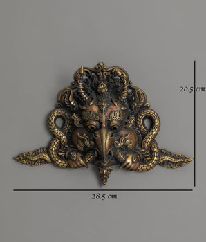 Garuda Handcrafted Mask Wall Hanging | Symbol of Protection and Power