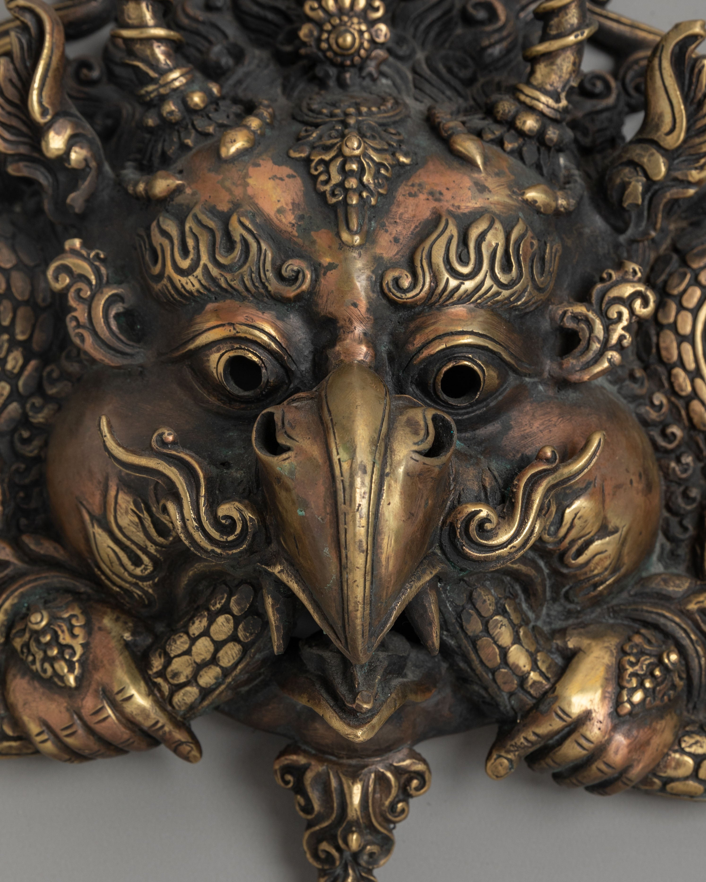 Garuda Handcrafted Mask Wall Hanging | Symbol of Protection and Power