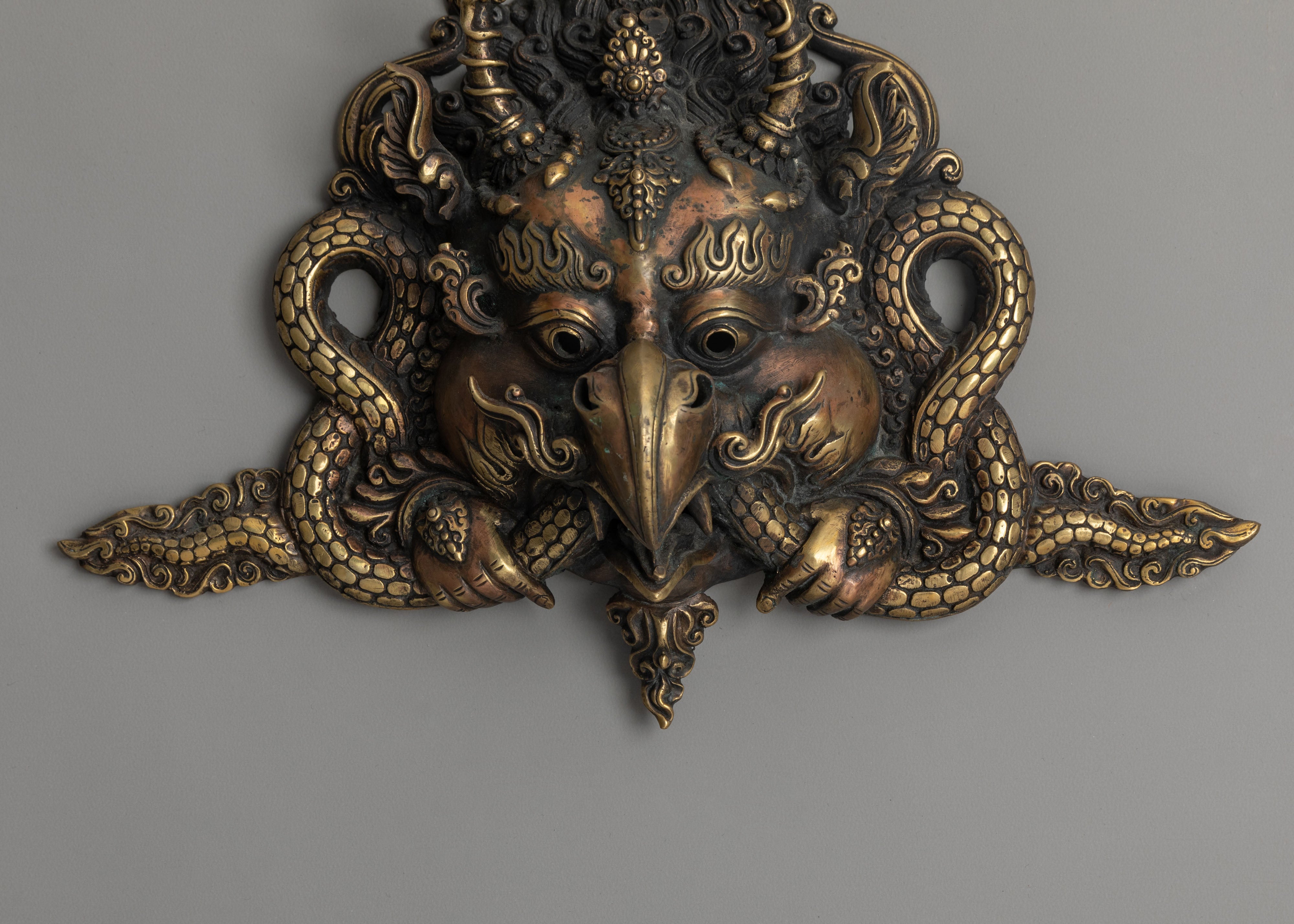 Garuda Handcrafted Mask Wall Hanging | Symbol of Protection and Power