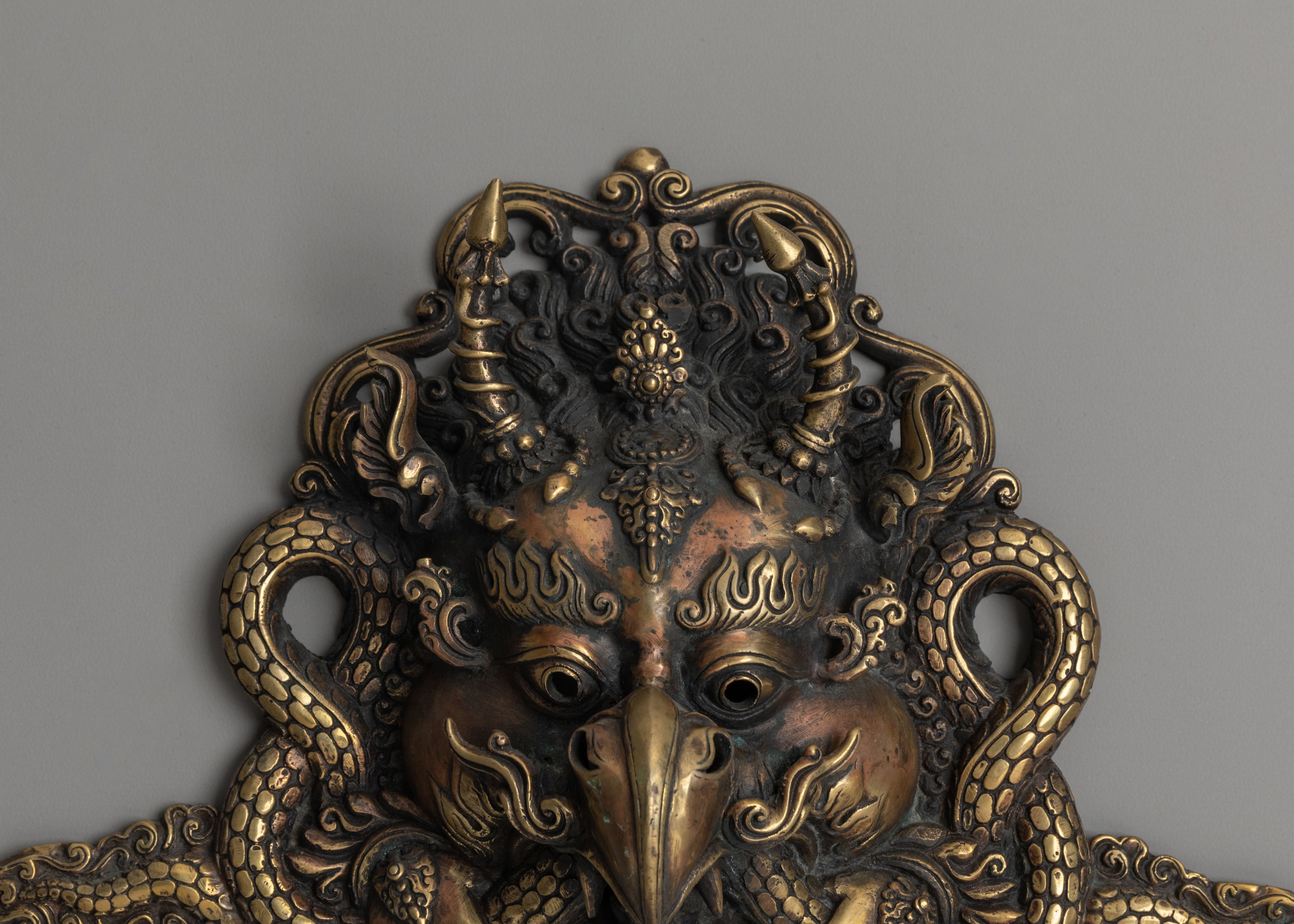 Garuda Handcrafted Mask Wall Hanging | Symbol of Protection and Power