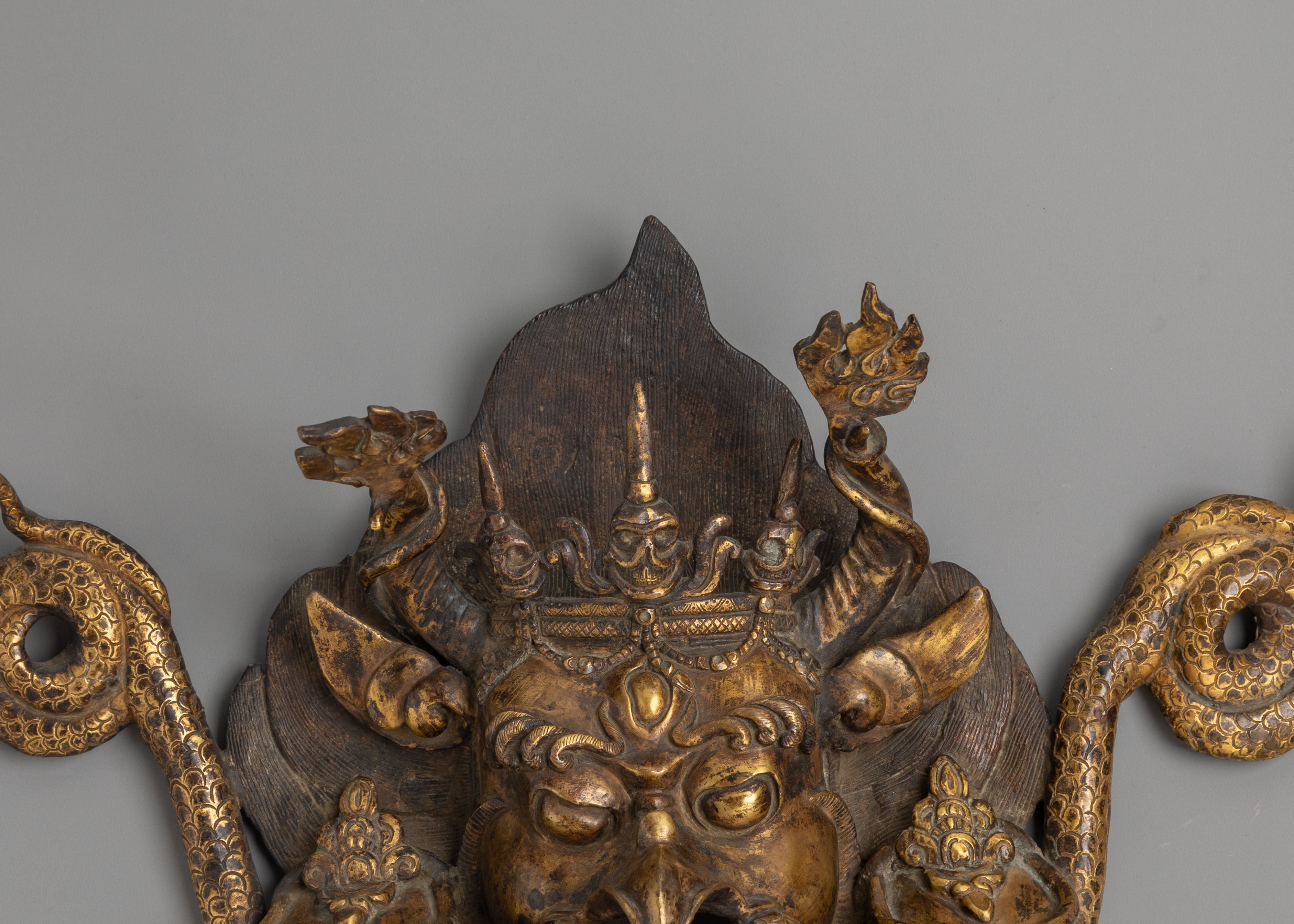 Handmade Buddhist Deity Garuda Wall Hanging | Mythical Bird Sculpture