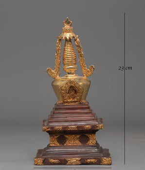 Handcrafted Himalayan Stupa Monument | Buddhist Sacred Reliquary