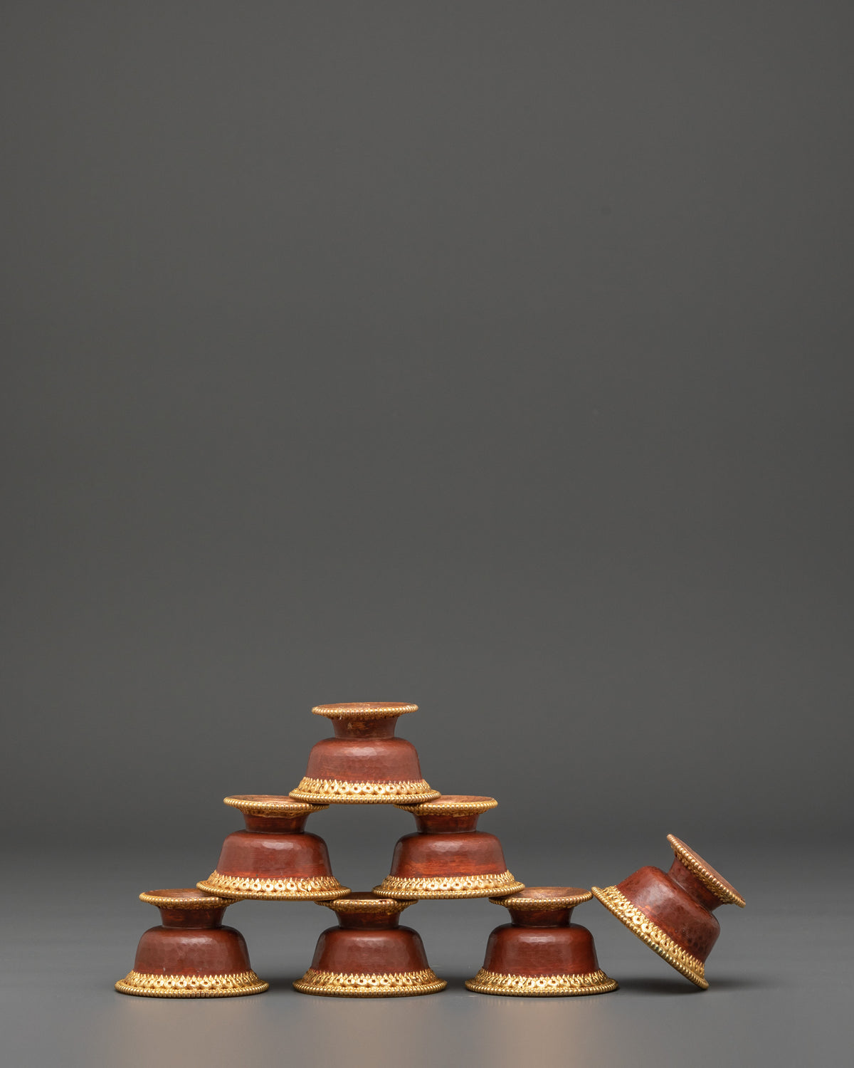 Gold Plated Offering Bowls | Meditation and Ritual Practice