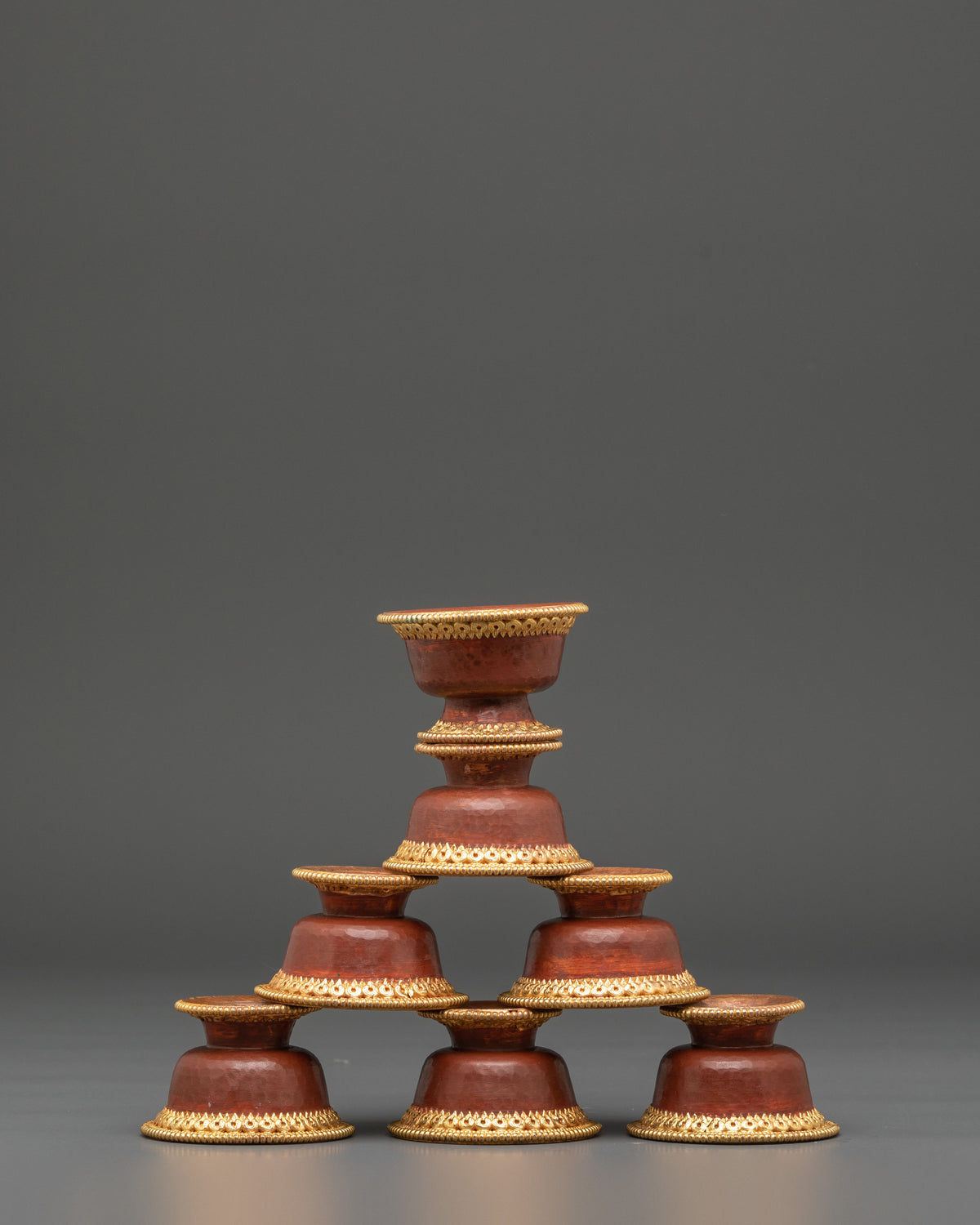 Gold Plated Offering Bowls | Meditation and Ritual Practice