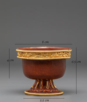 Sacred Buddhist Ritual Offering Bowl Set | Tibetan Altar Water Offering Bowls