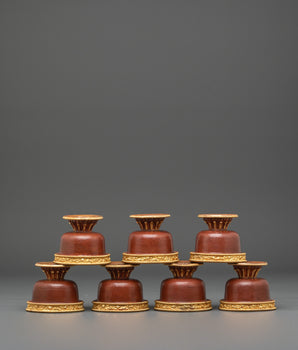 Tibetan Buddhist Offering Bowls Set