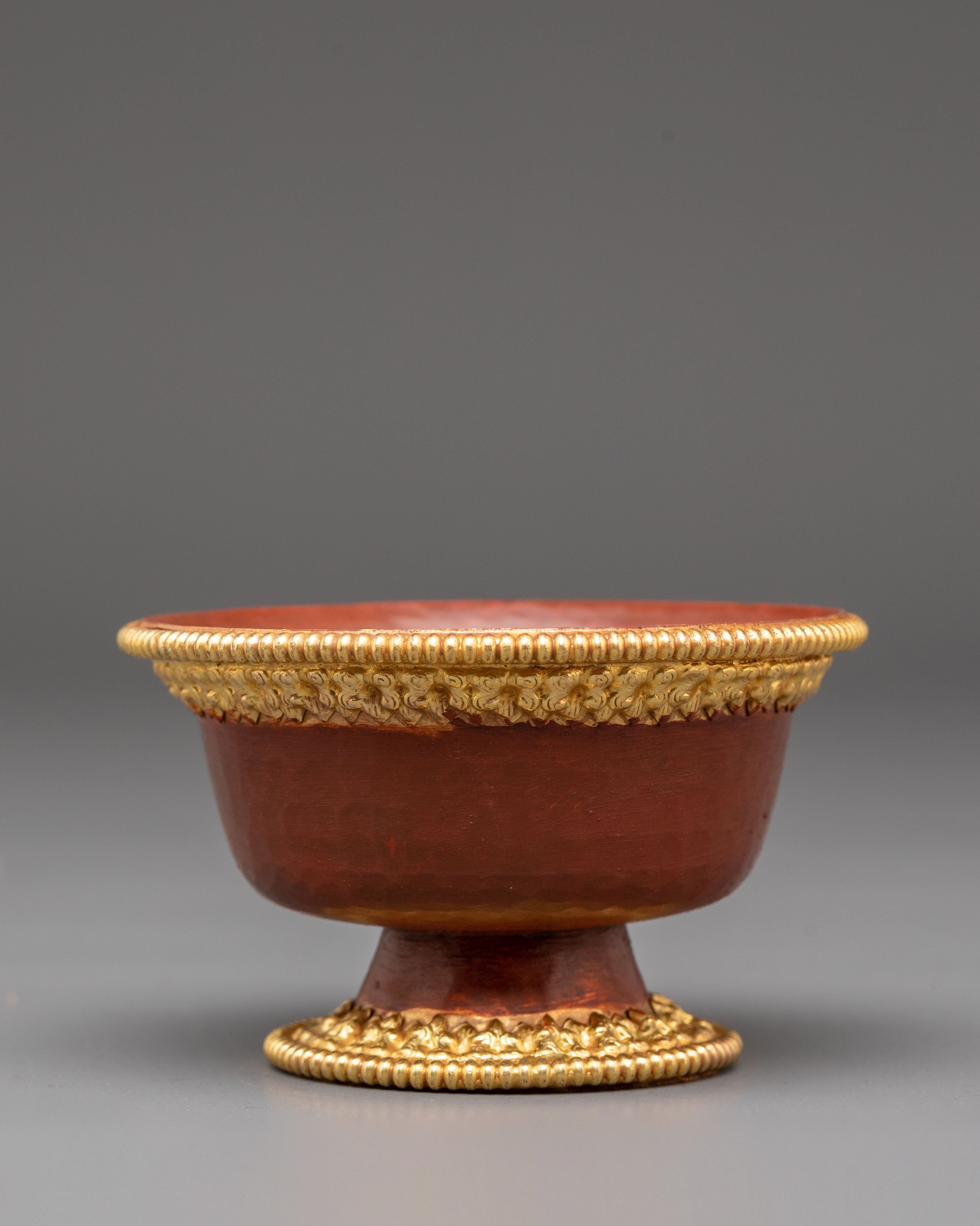 Tibetan Gold Plated Offering Bowl Set | Buddhist Ritual and Altar Decor