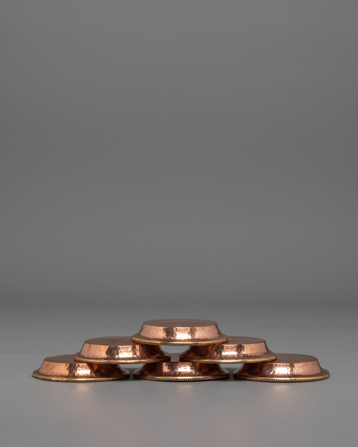 Copper Buddhist Water Offering Set | Traditional Tibetan Ritual Offering Vessel