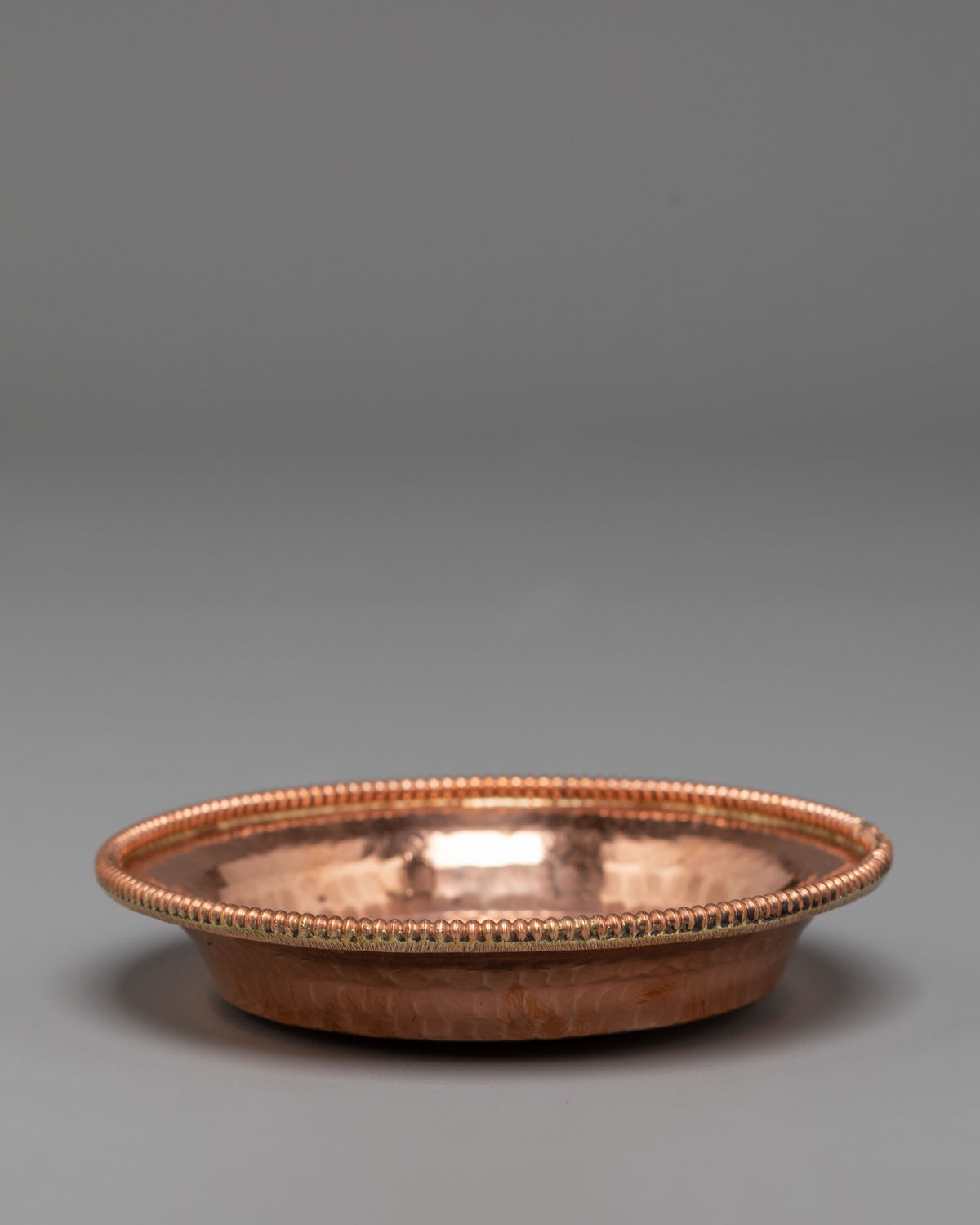 Copper Buddhist Water Offering Set | Traditional Tibetan Ritual Offering Vessel